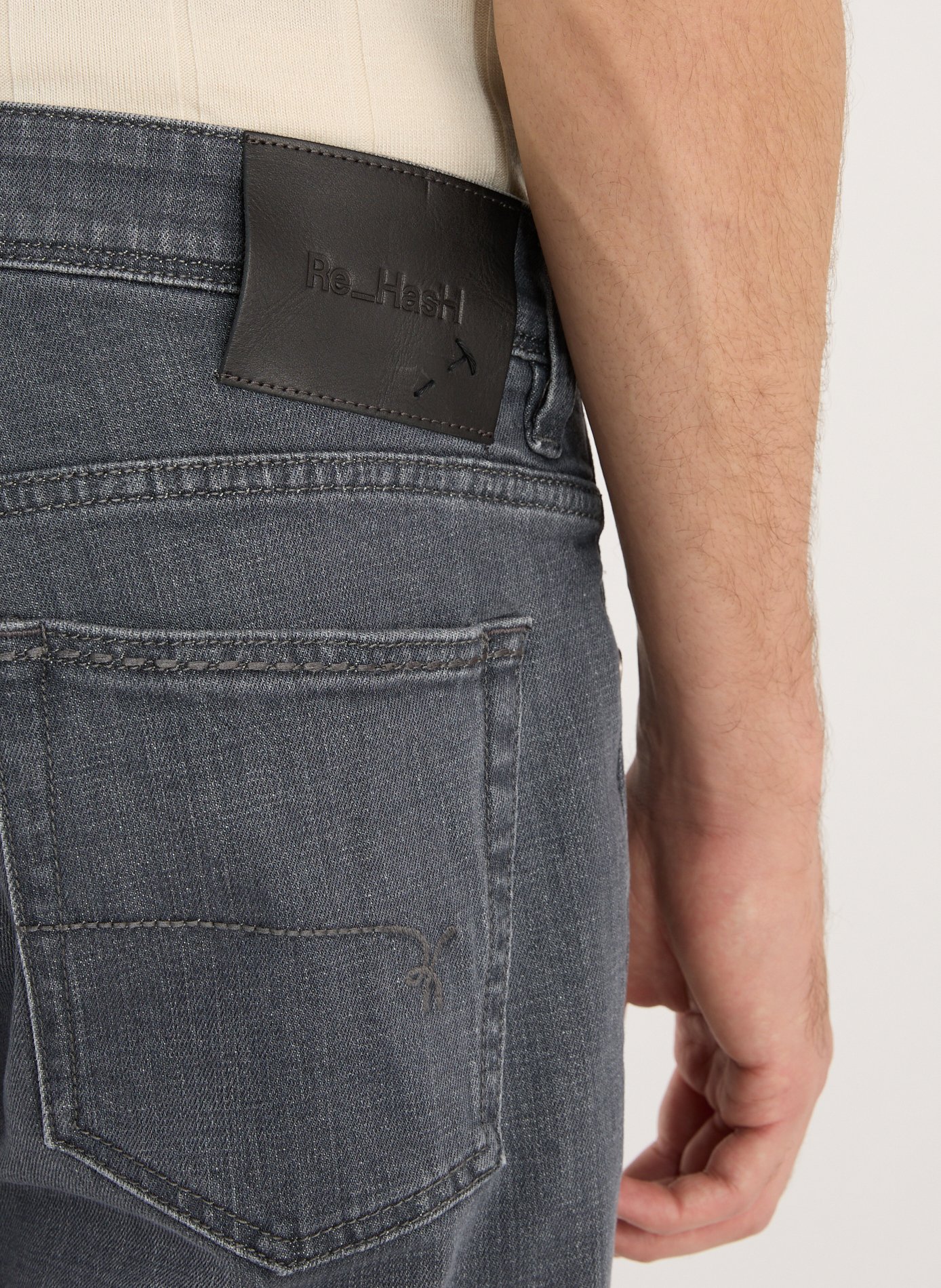 Rubens-Z straight leg jeans RE HASH Grey