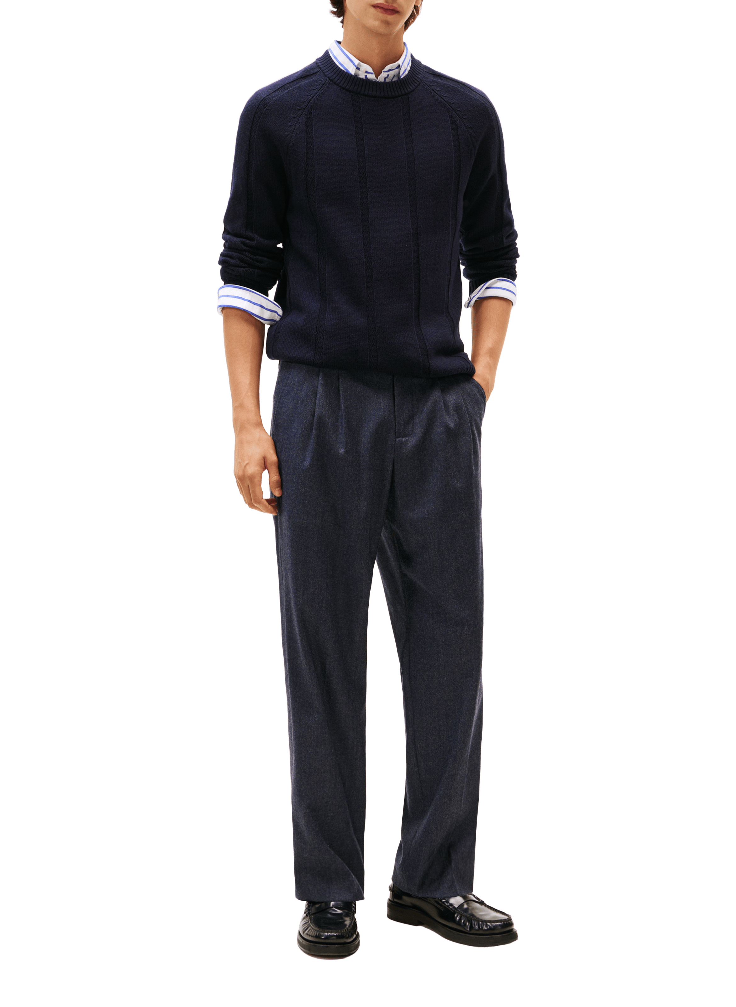  Round-neck wool jumper TOMMY HILFIGER Blue