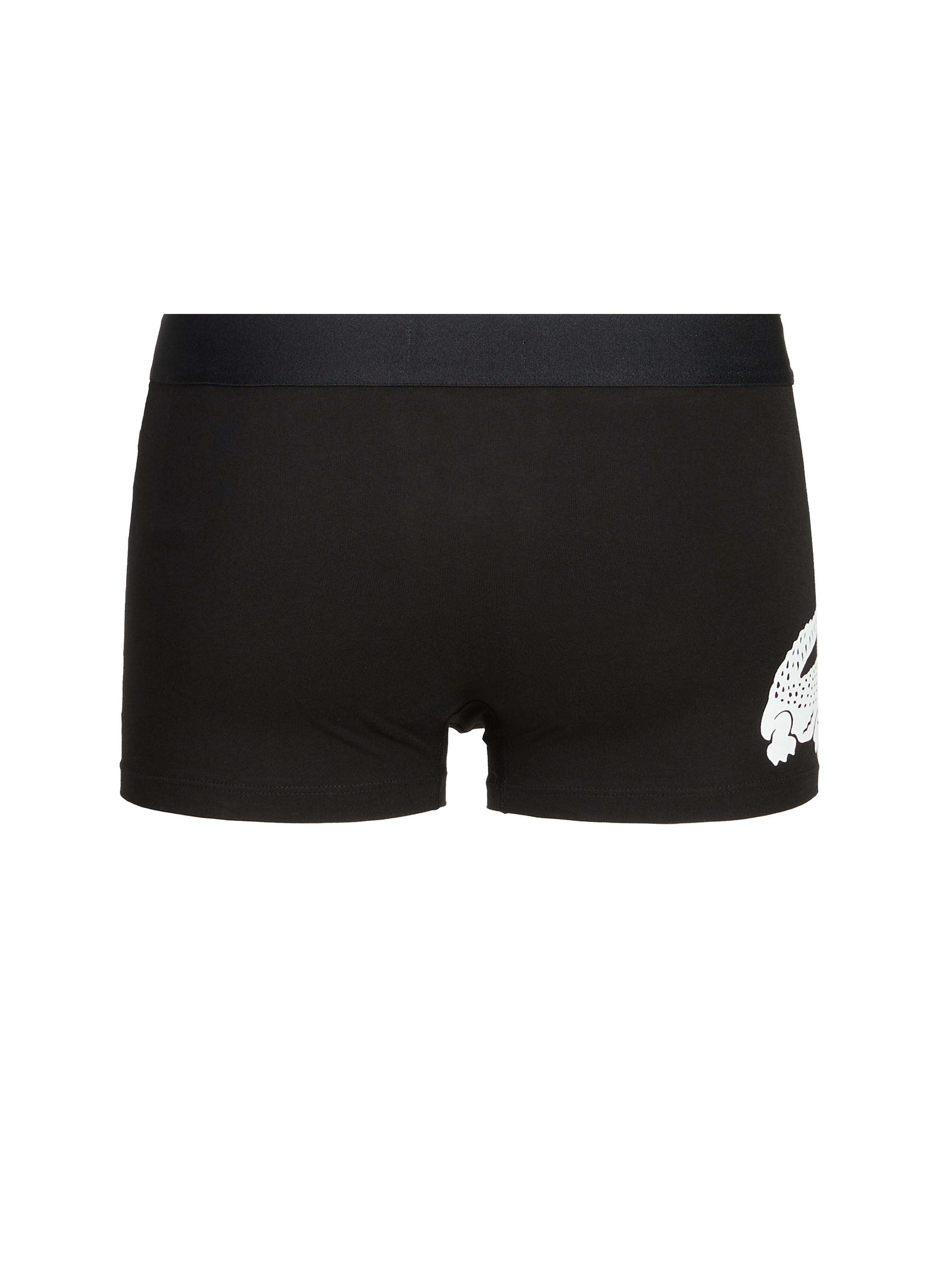  Pack of three cotton boxers LACOSTE Black