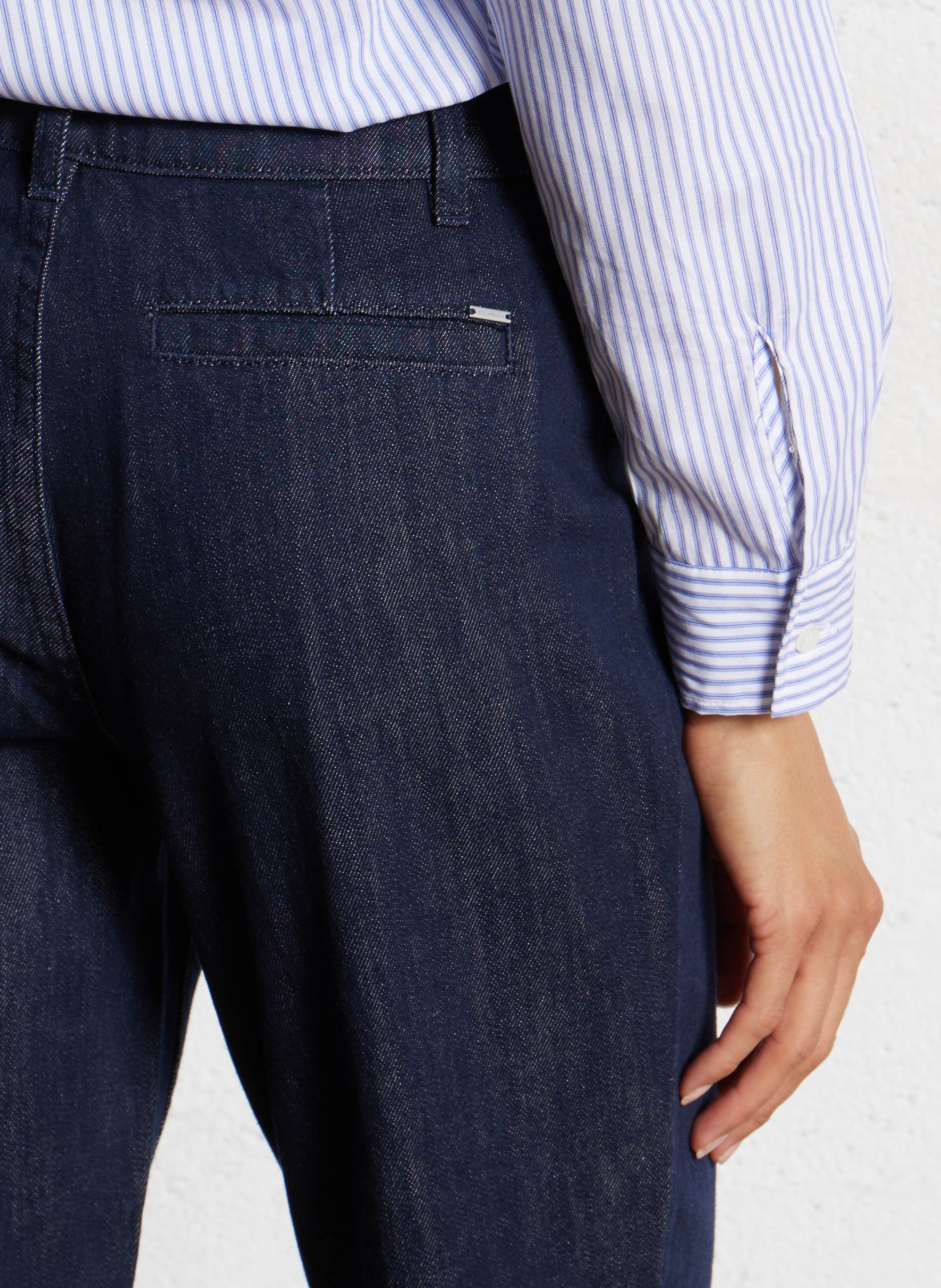 Jean flare en coton mélangé thelma IKKS Bleu