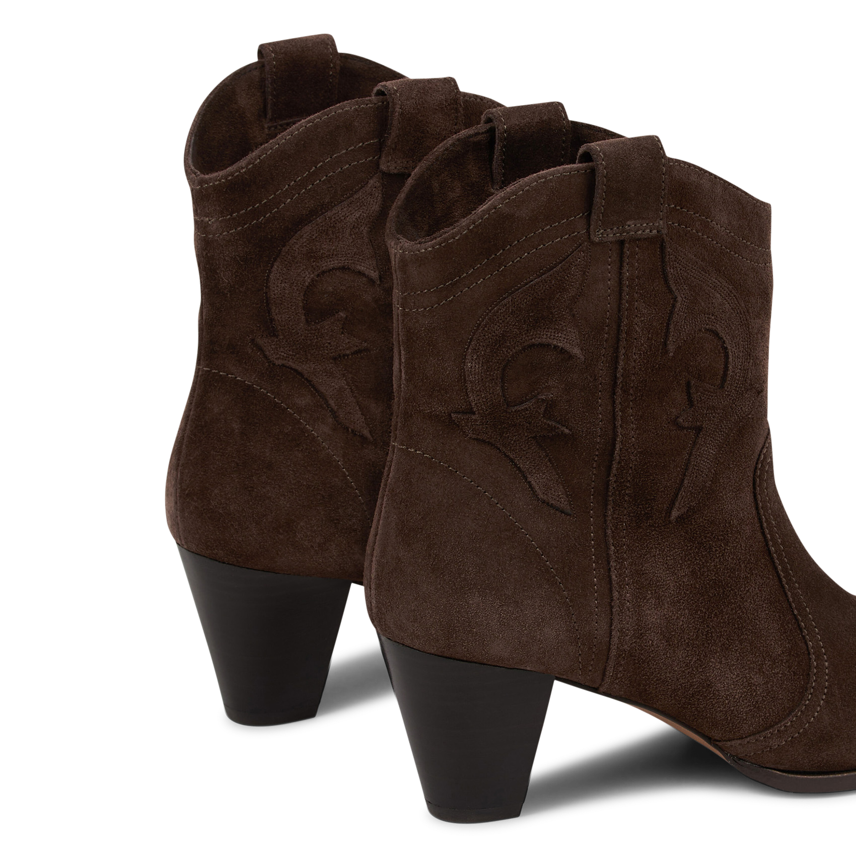 Bottines en cuir casey BA&SH Marron