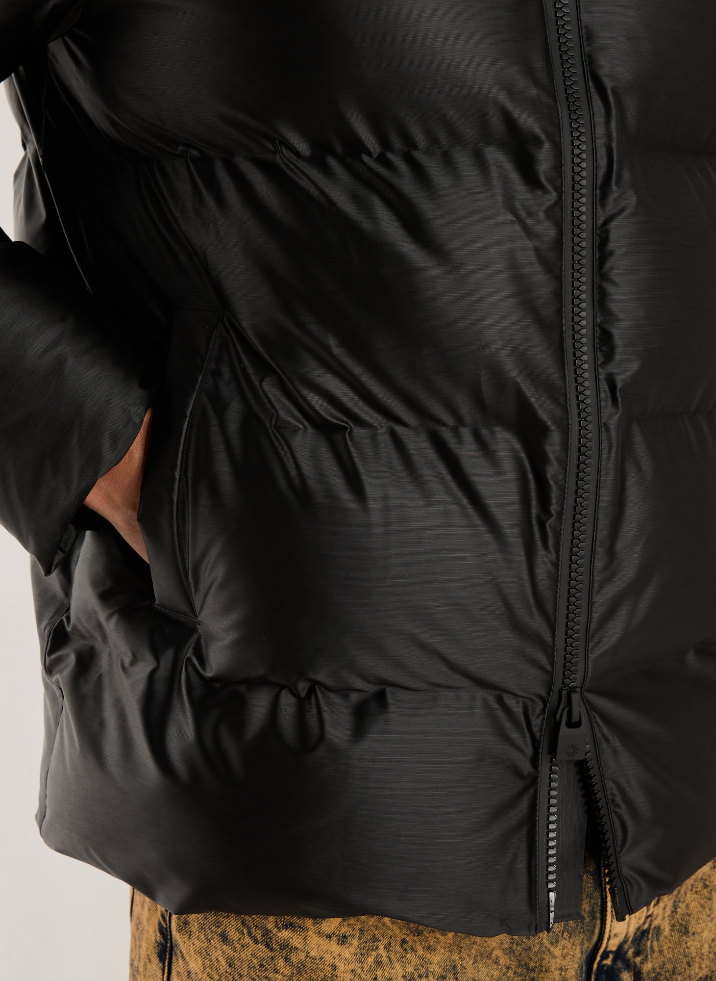 Doudoune Alta matelassée à capuche RAINS Noir