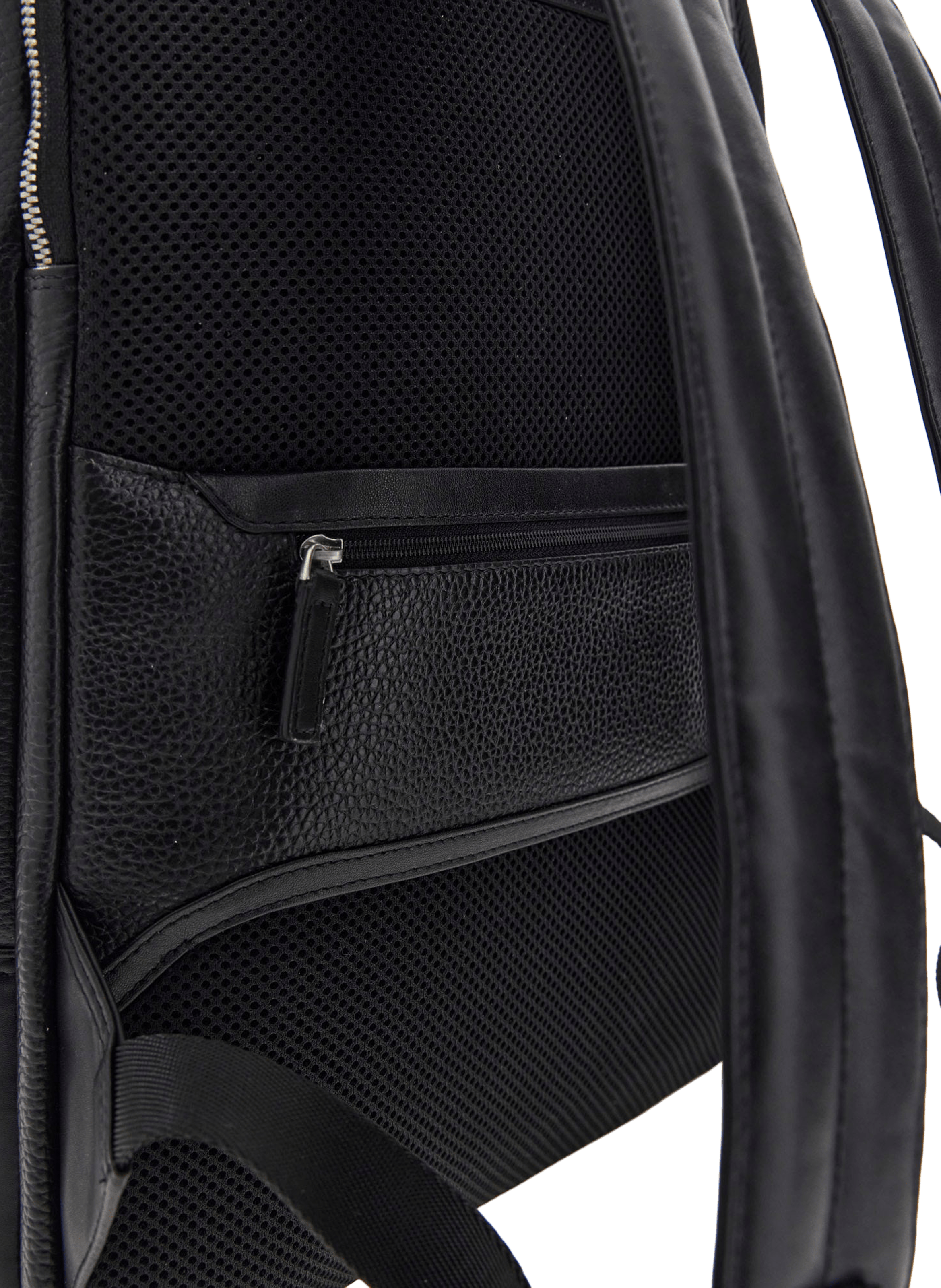 Leather backpack GUESS Black