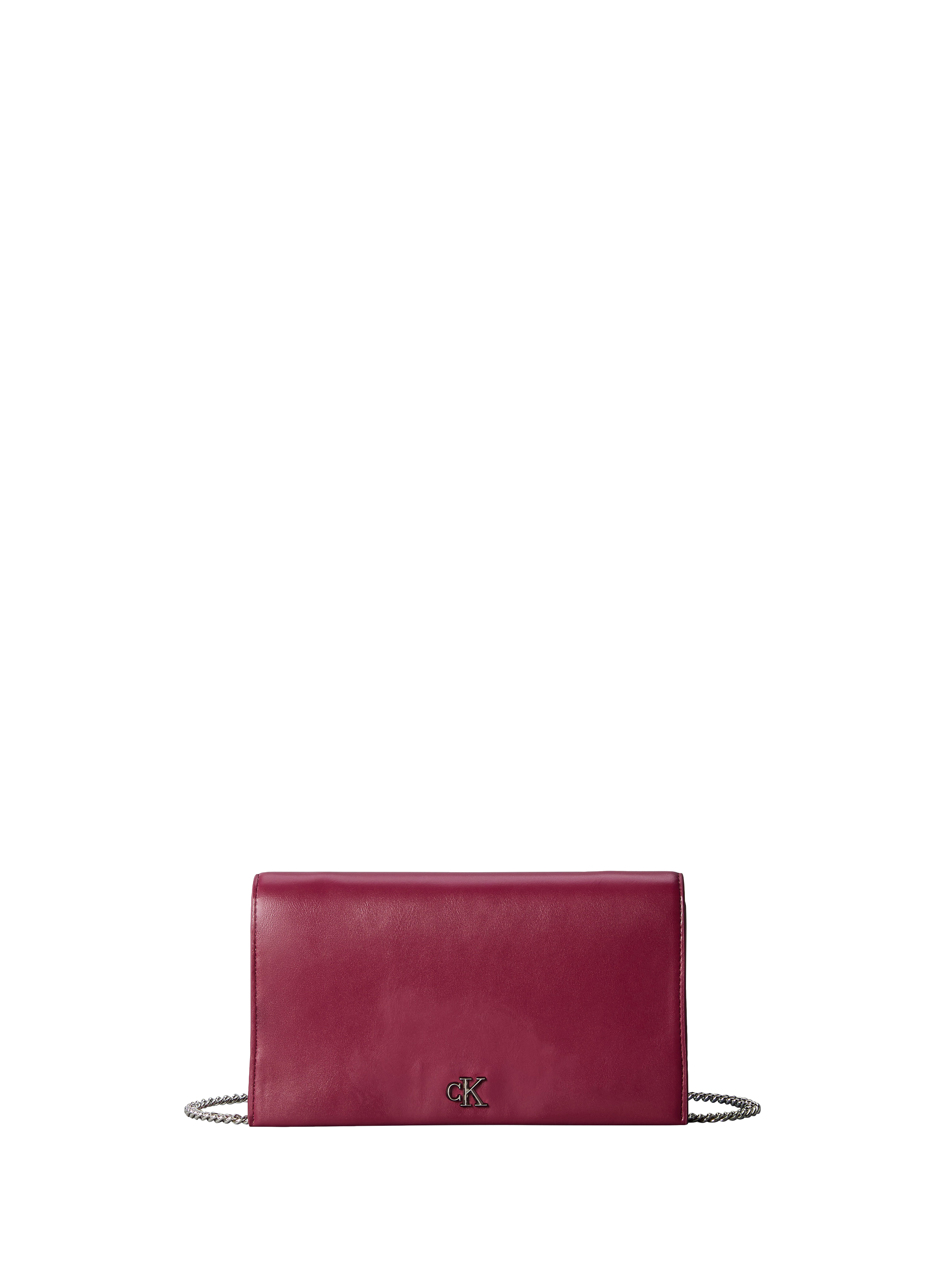 Sac pochette aves bandoulière chaine CALVIN KLEIN Rouge