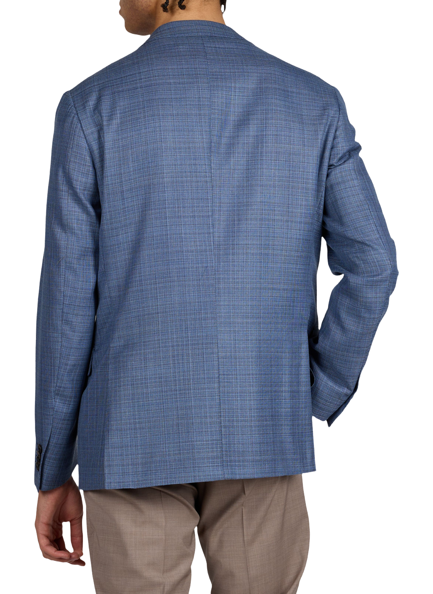 Blazer tweed en laine vierge CORNELIANI Bleu