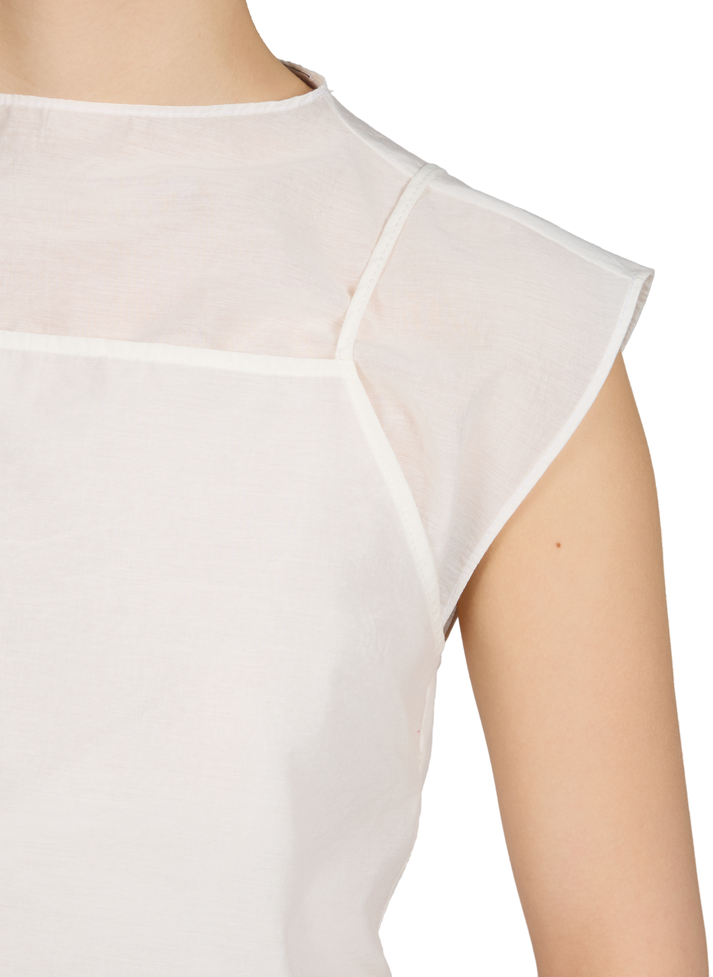 Top superposé Tsilvi en coton mélangé TOPSHOP Beige