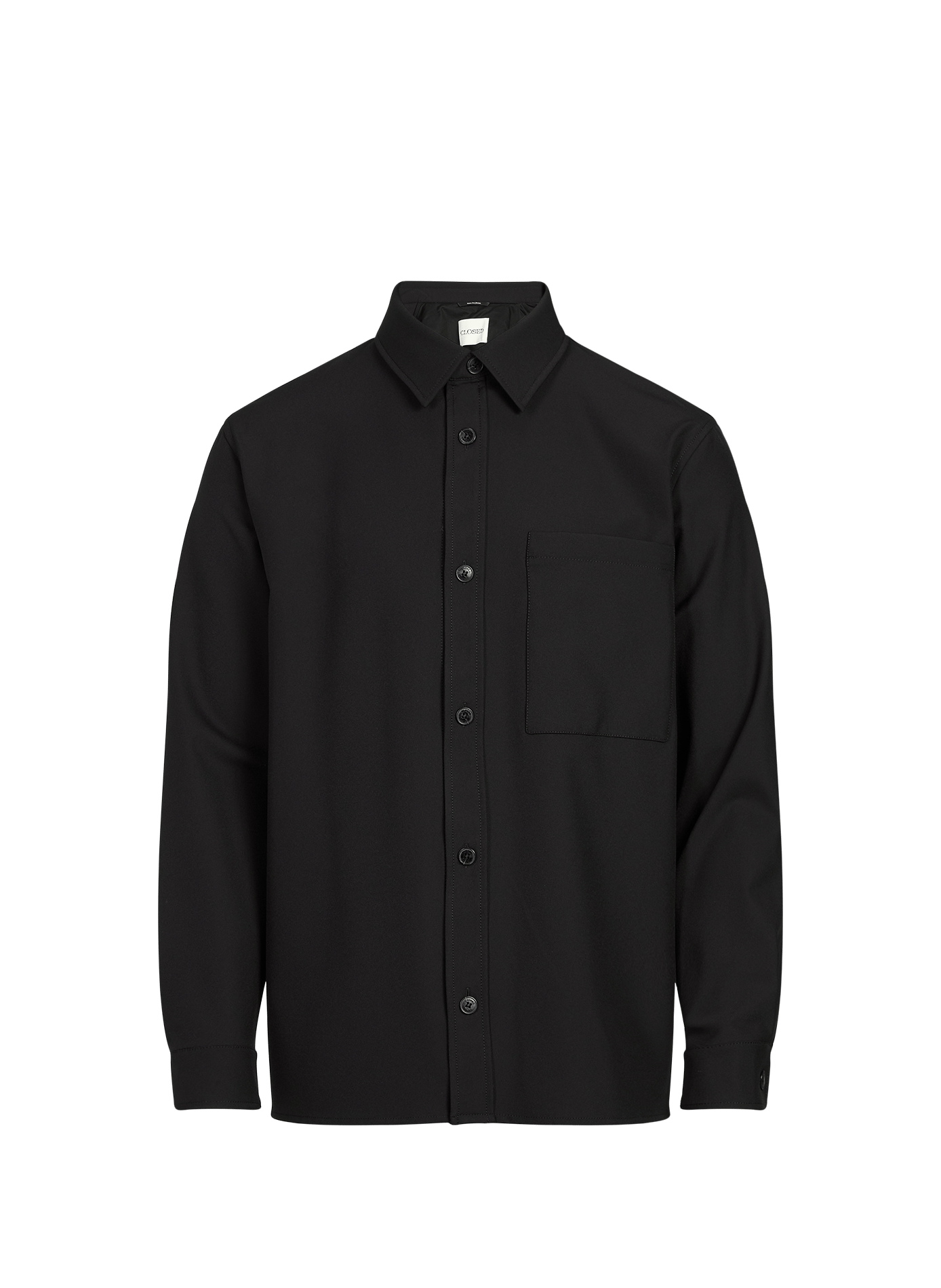 Rechte blouse met klassieke kraag CLOSED Zwart