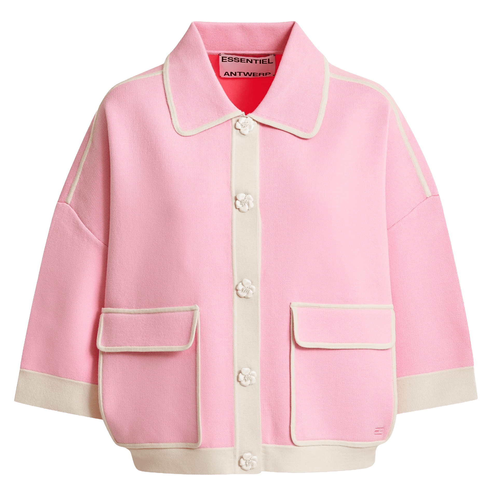 Gilet col classique jugly ESSENTIEL ANTWERP Rose