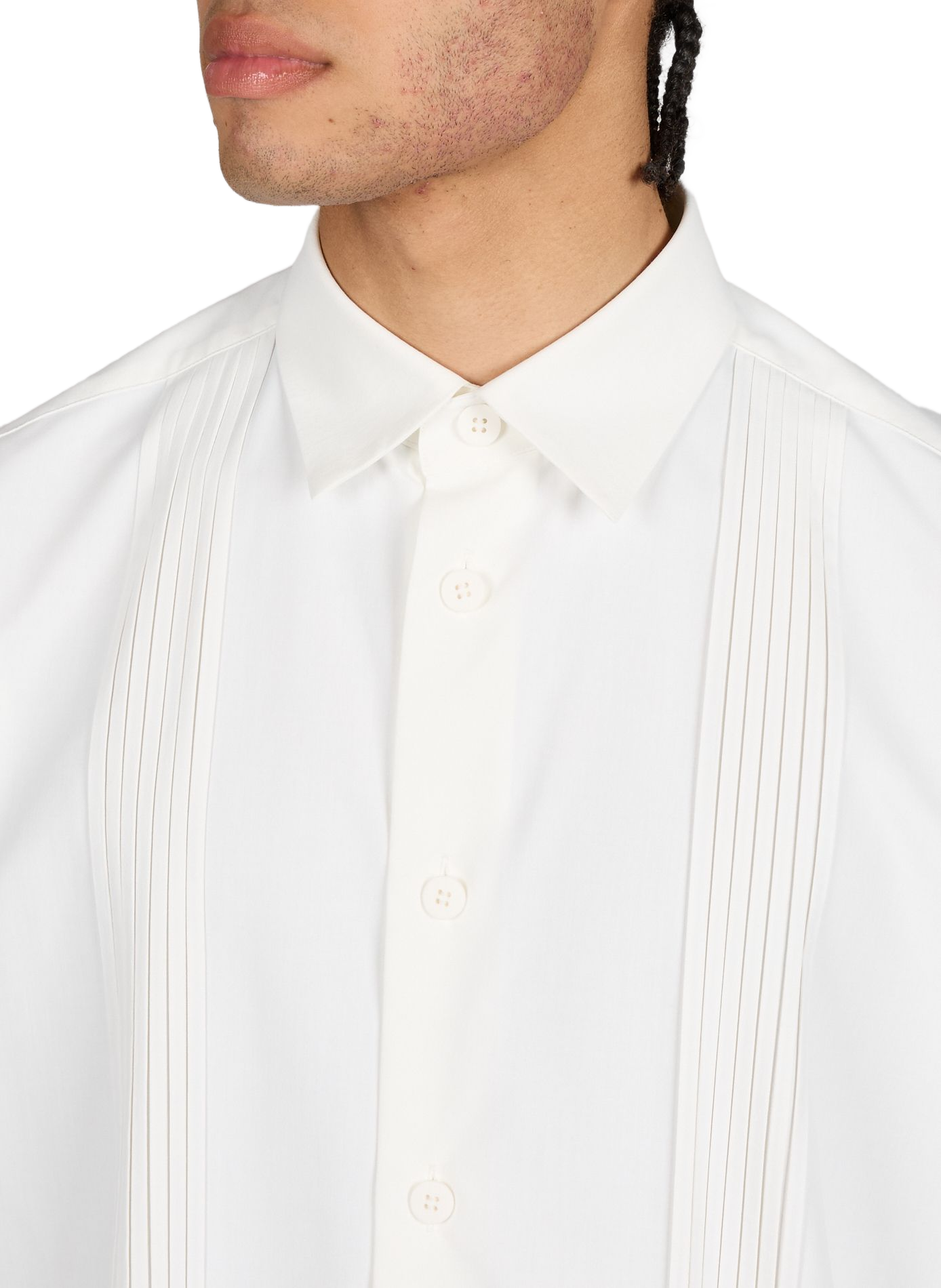 Oversized shirt with classic collar ISSEY MIYAKE Beige