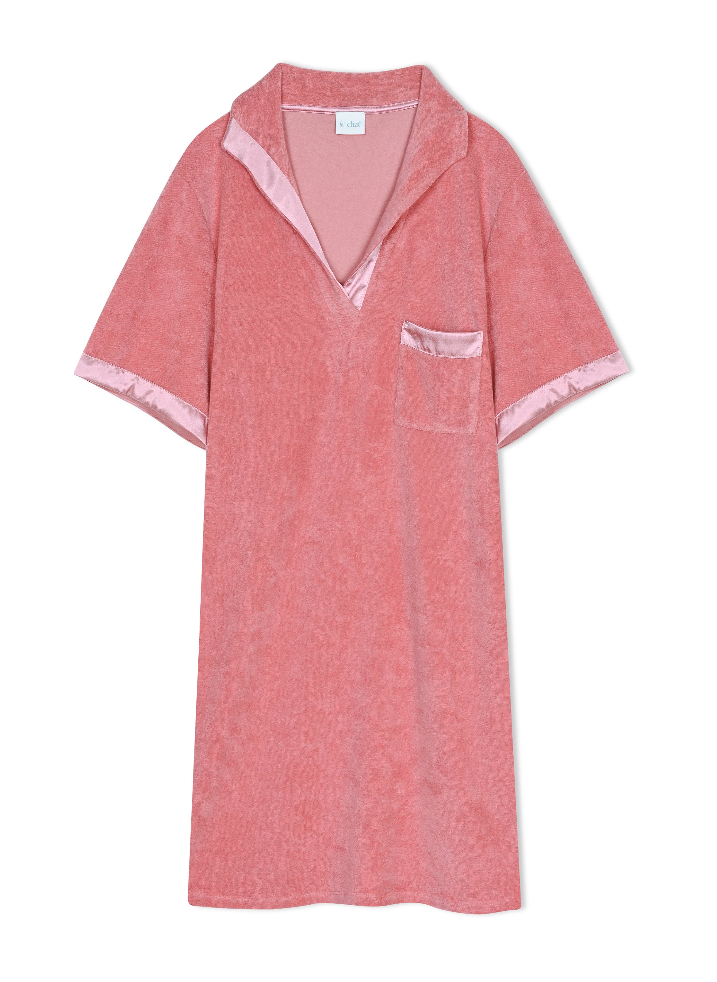Robe en bouclette éponge gelato 240 LE CHAT Rose