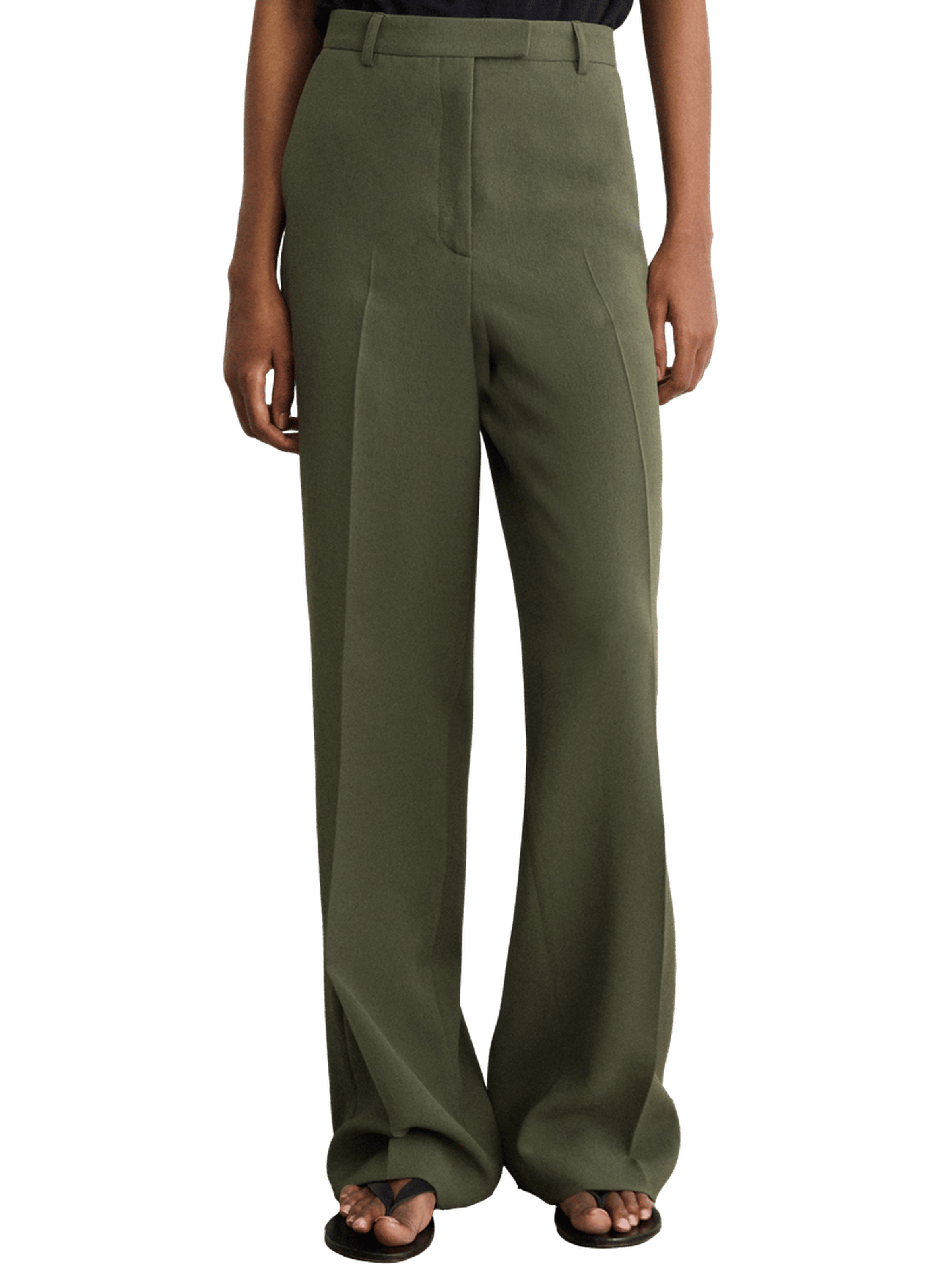 Pantalon droit fluide de tailleur - bettyna PABLO Vert