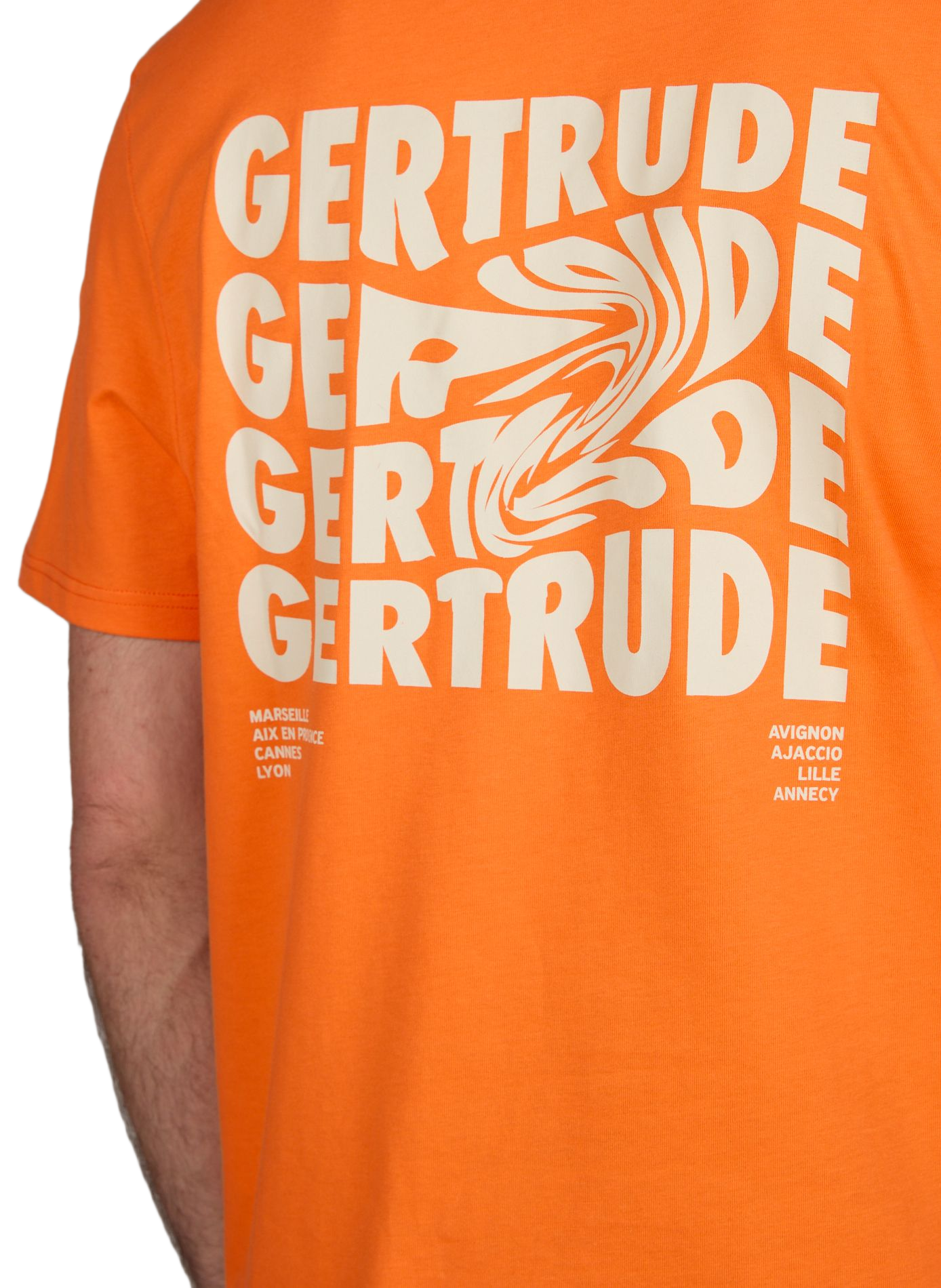 T-shirt imprimé en coton GERTRUDE ET GASTON Orange