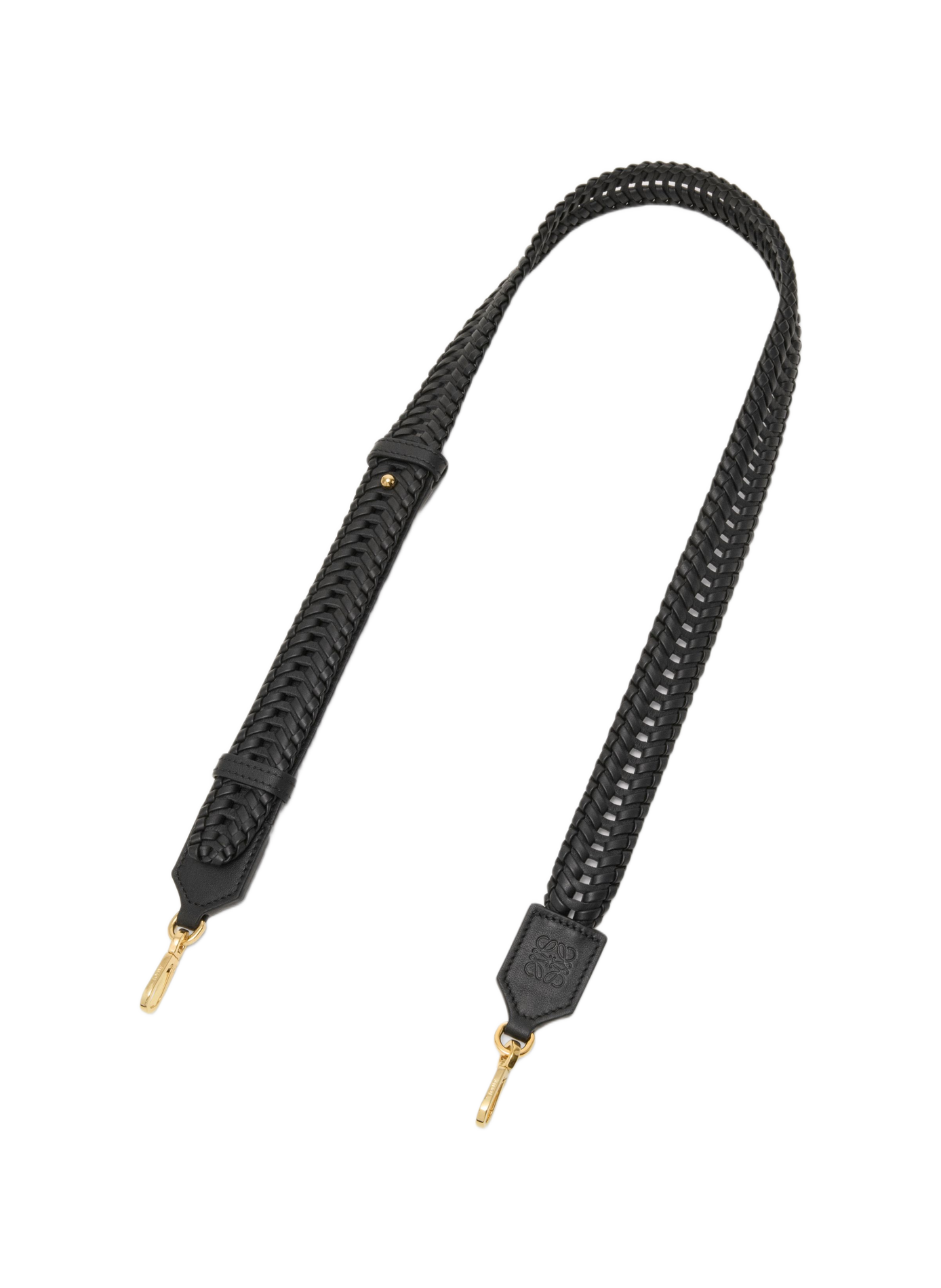 Bandoulière Woven en cuir de veau LOEWE Noir