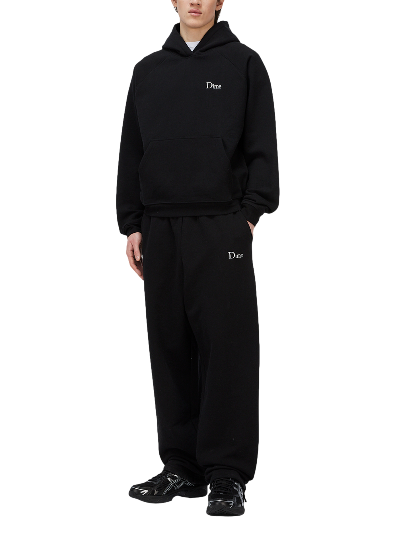 Oversized cotton sweatshirt DIME Black