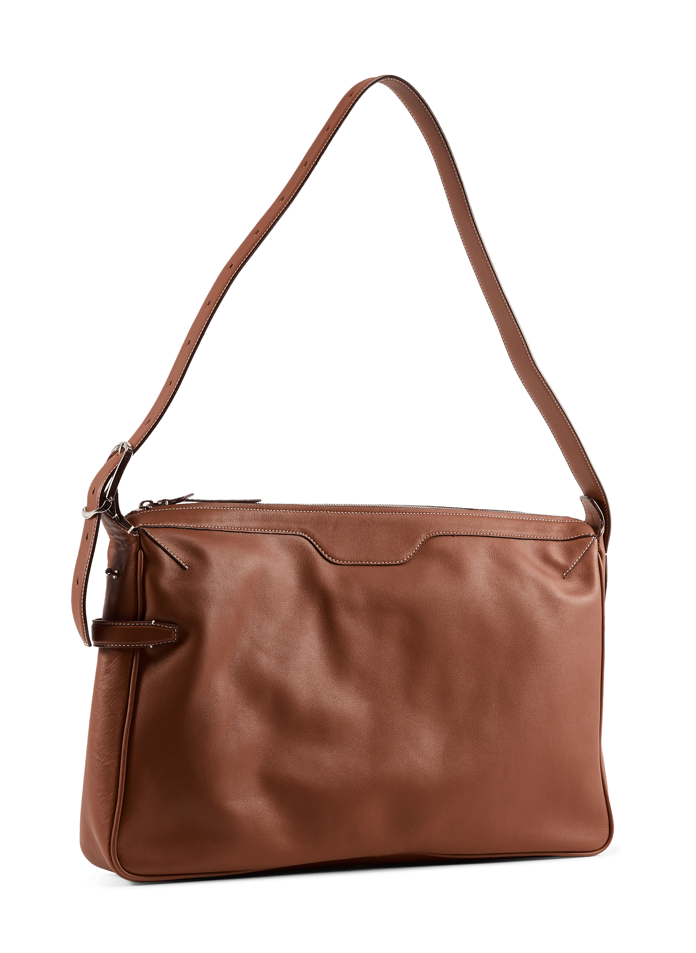 Borsa a tracolla in pelle BONASTRE Marrone