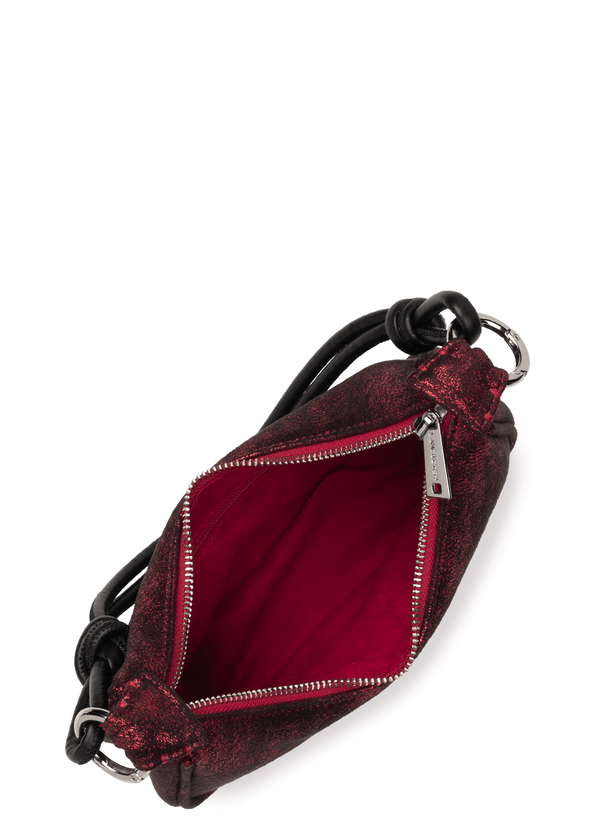 Half-moon bag – shiny event LANCASTER Red