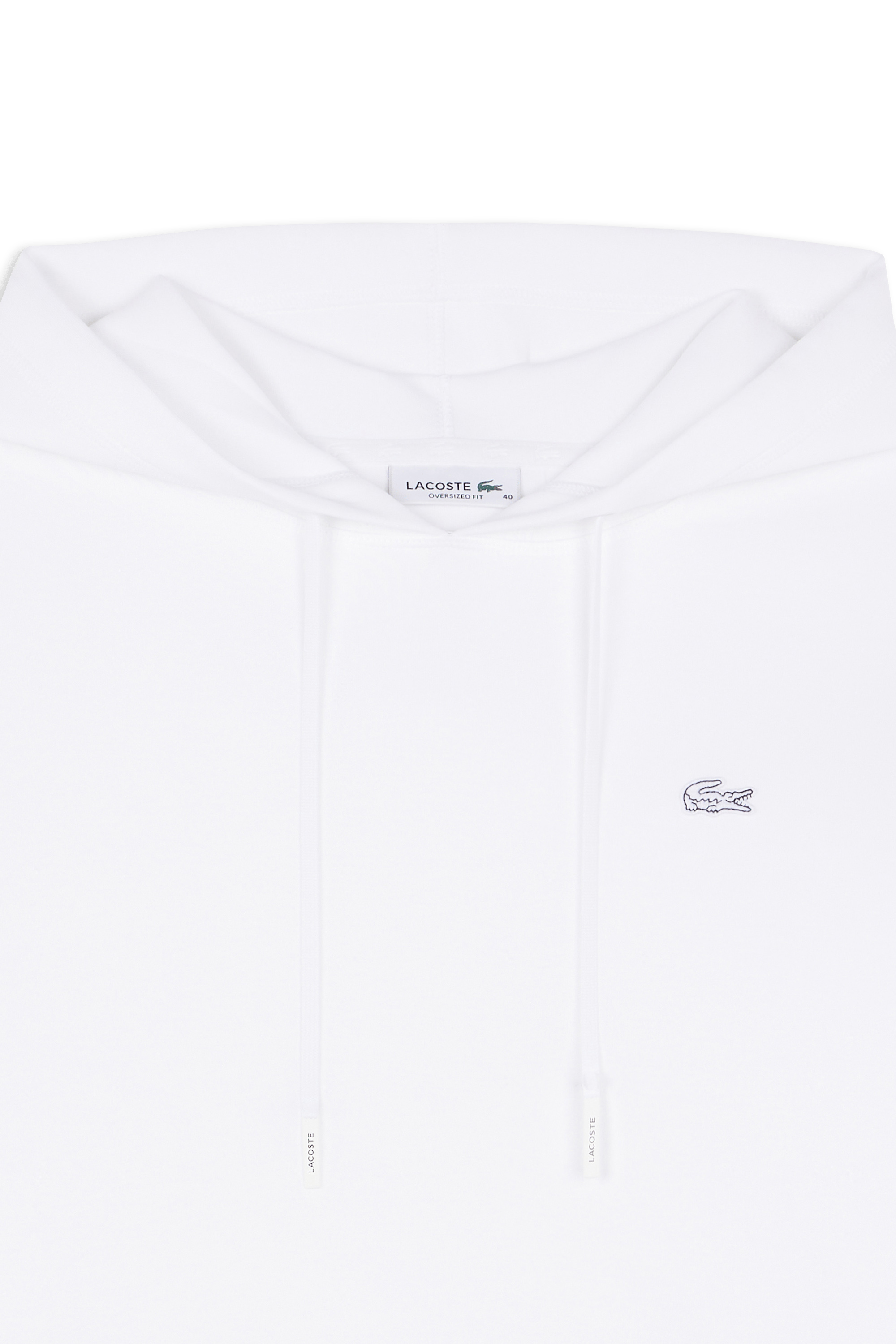 Hoodie sweatshirt LACOSTE Blanc