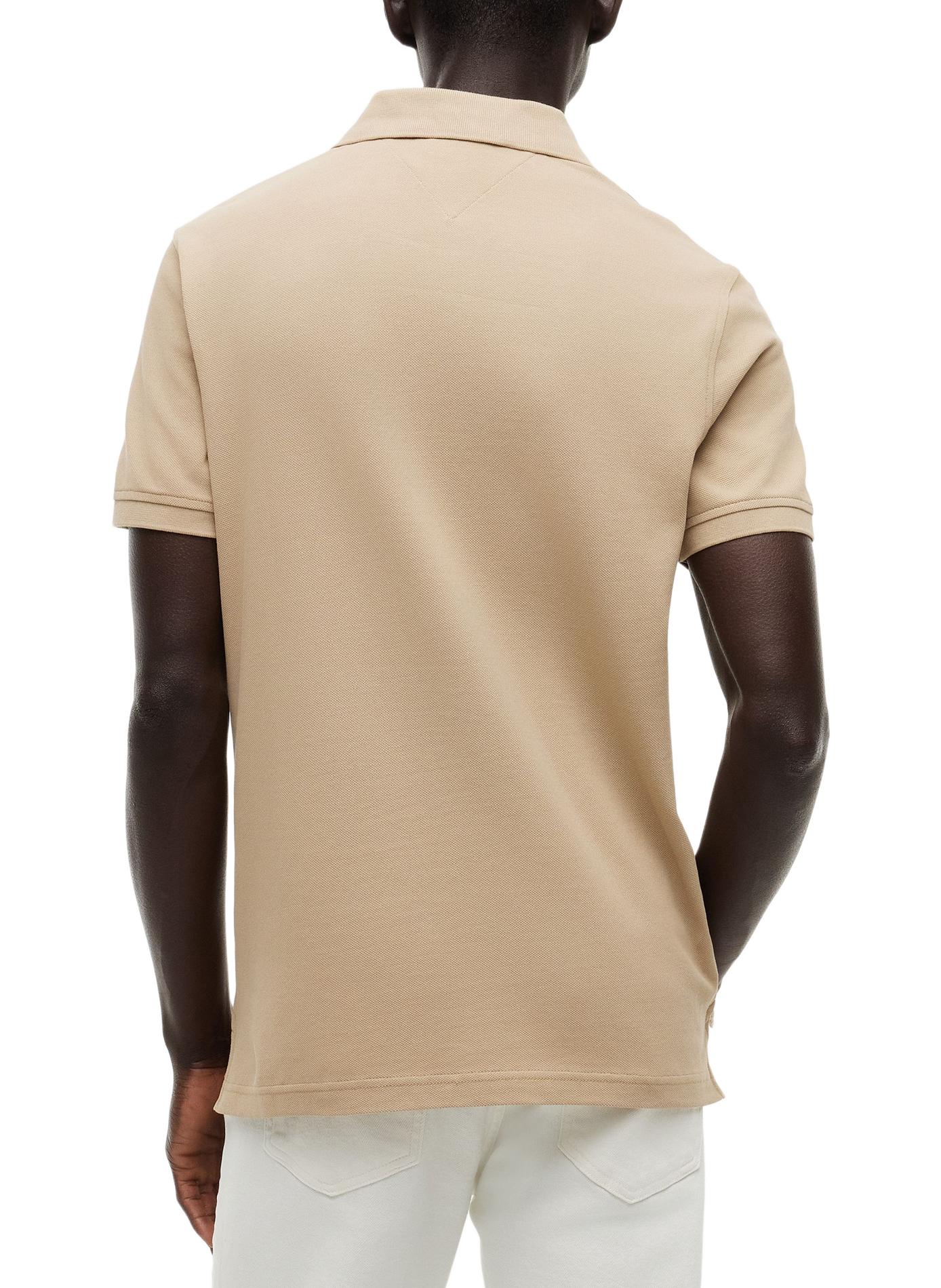 Organic cotton piqué polo shirt | Beige TOMMY HILFIGER Men