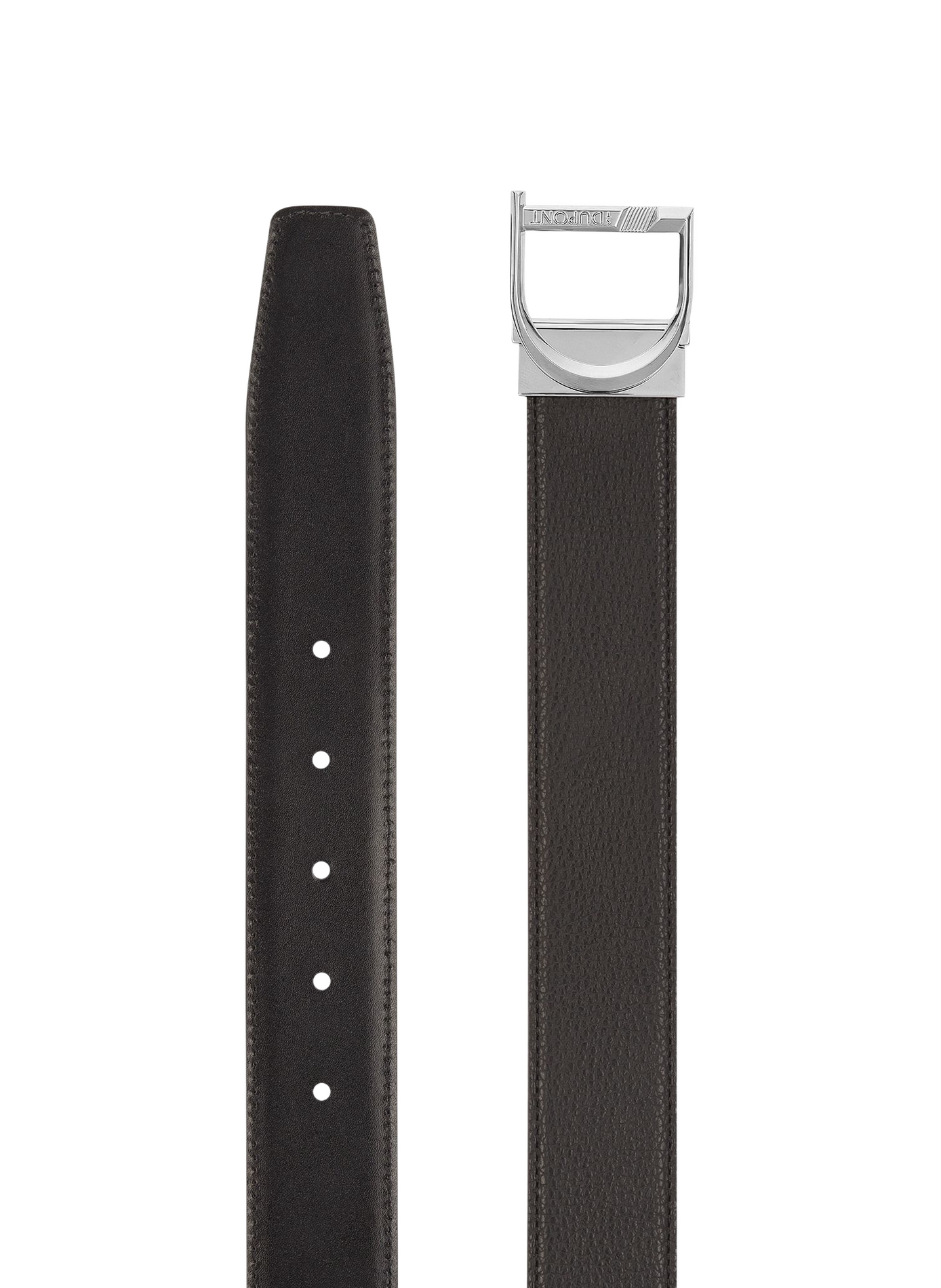 Wendbare Gürtel mit D-Logo aus genarbtem Leder S.T. DUPONT Schwarz