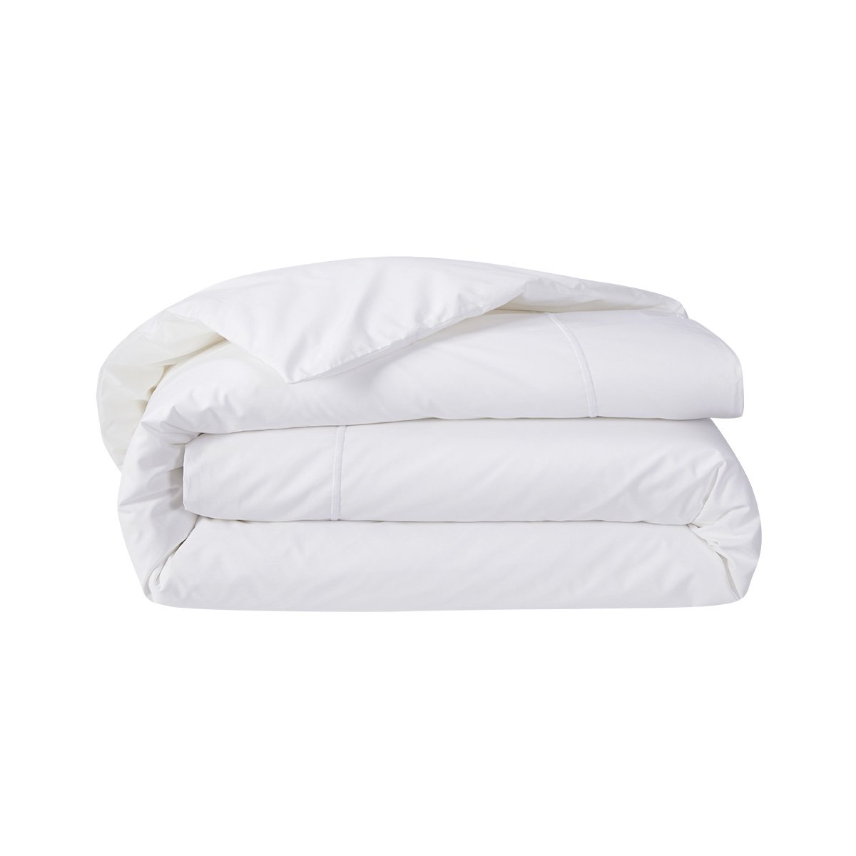 Housse de couette en percale de coton, athéna  Blanc