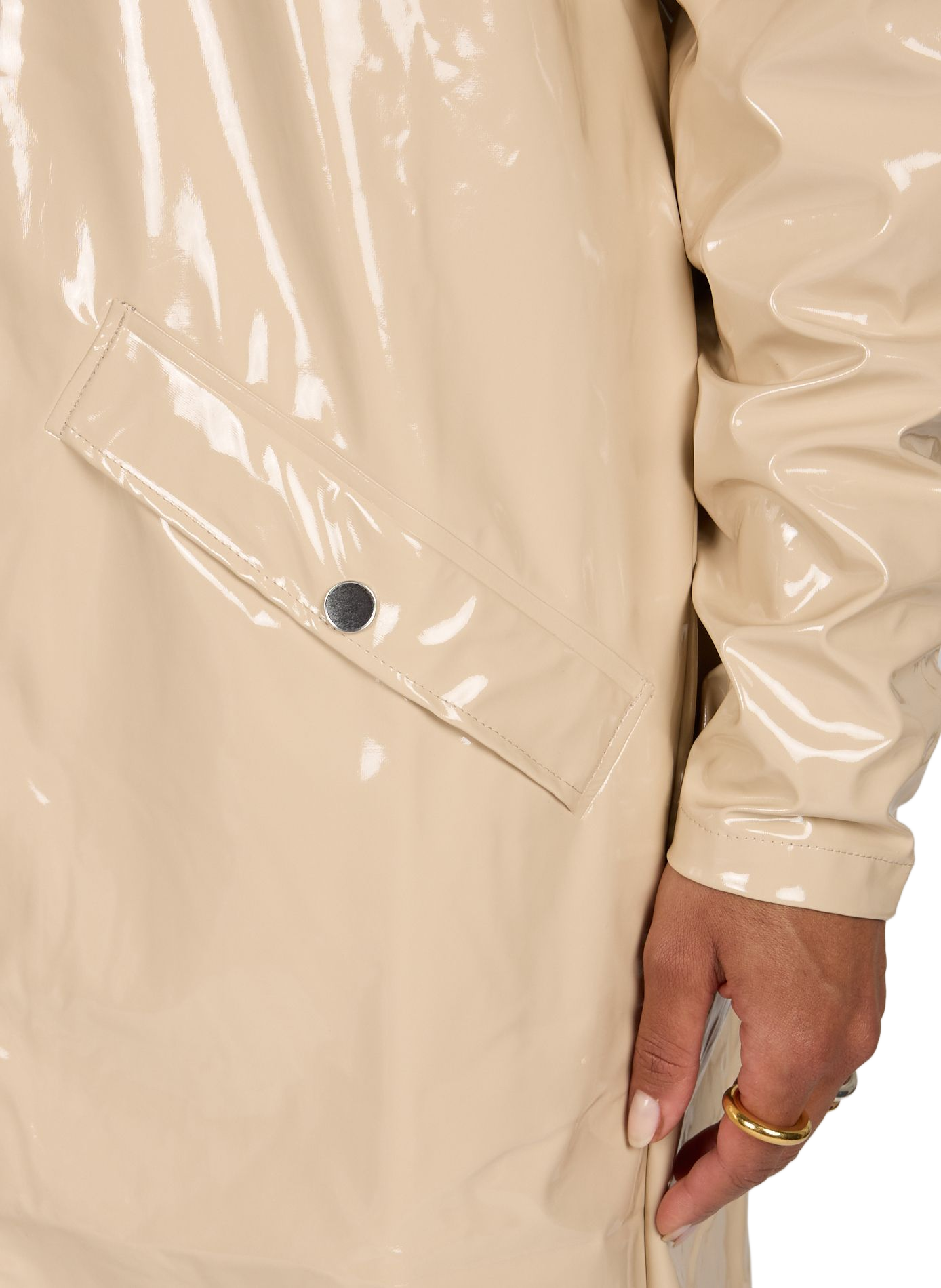 Long hooded raincoat RAINS Blue