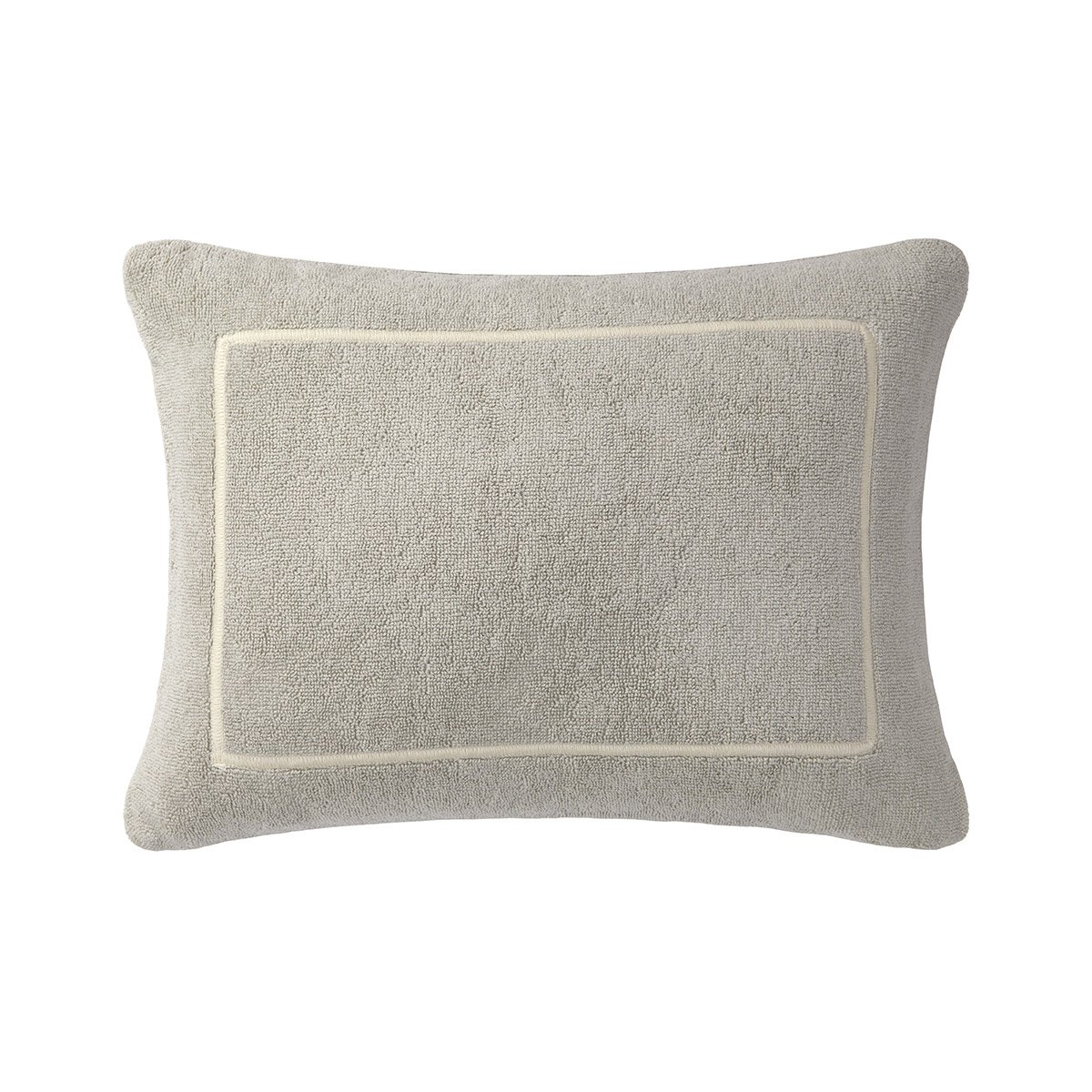 Coussin en coton, croisière YVES DELORME Gris
