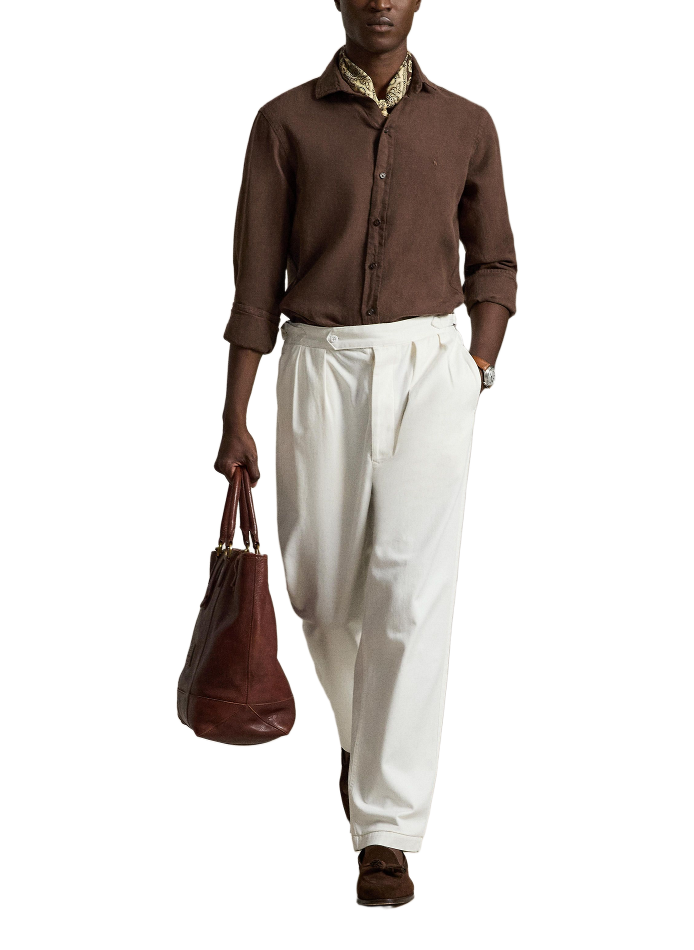 Straight linen shirt POLO RALPH LAUREN Beige