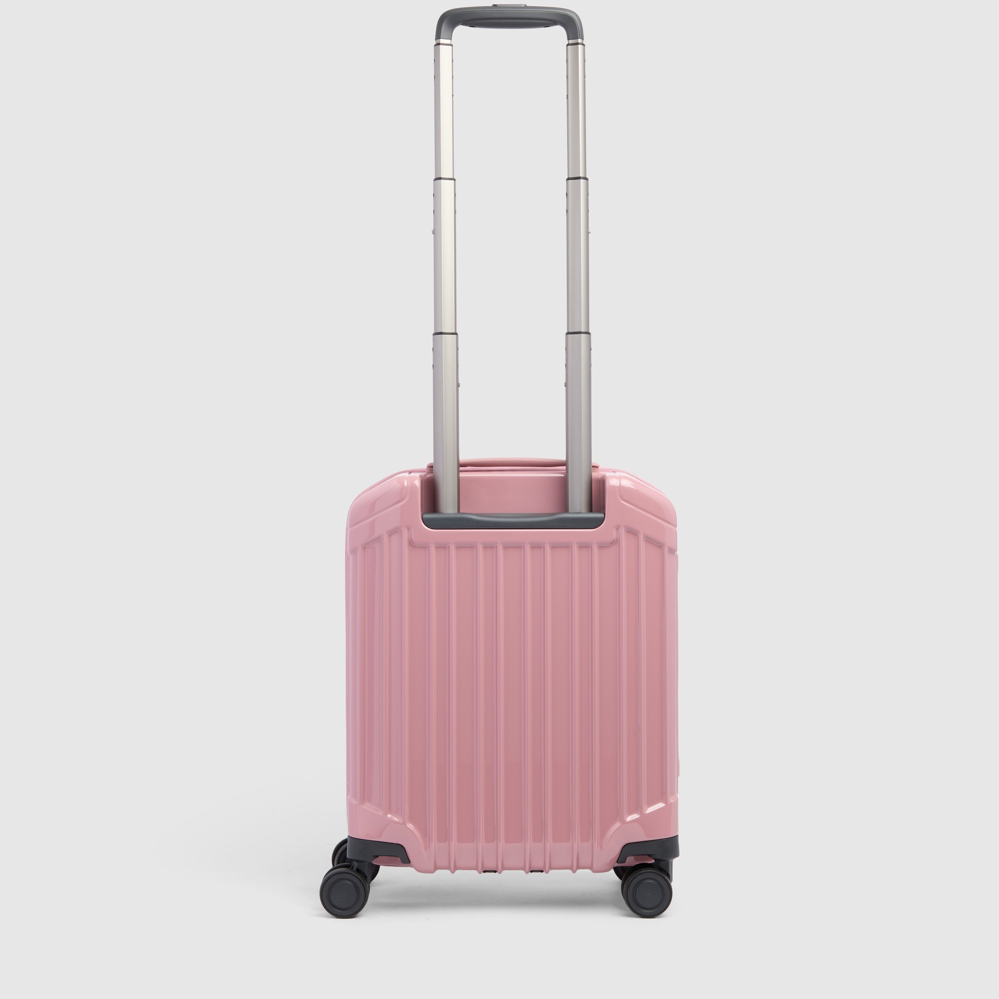 Trolley koffer met 2 wielen onder de stoel PIQUADRO Roze