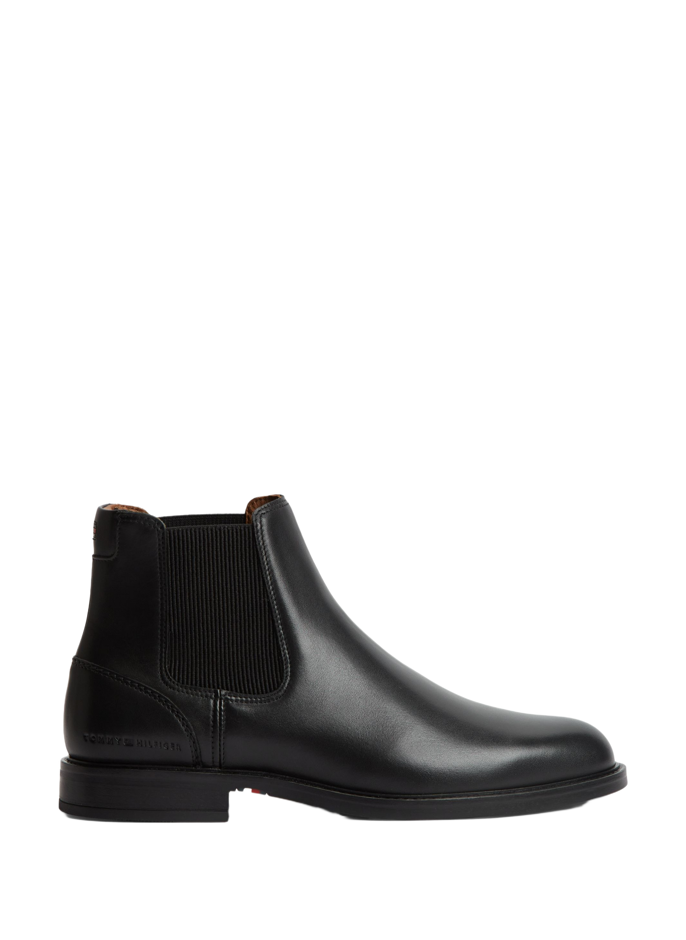 Chelsea-Stiefeletten aus Leder TOMMY HILFIGER Schwarz