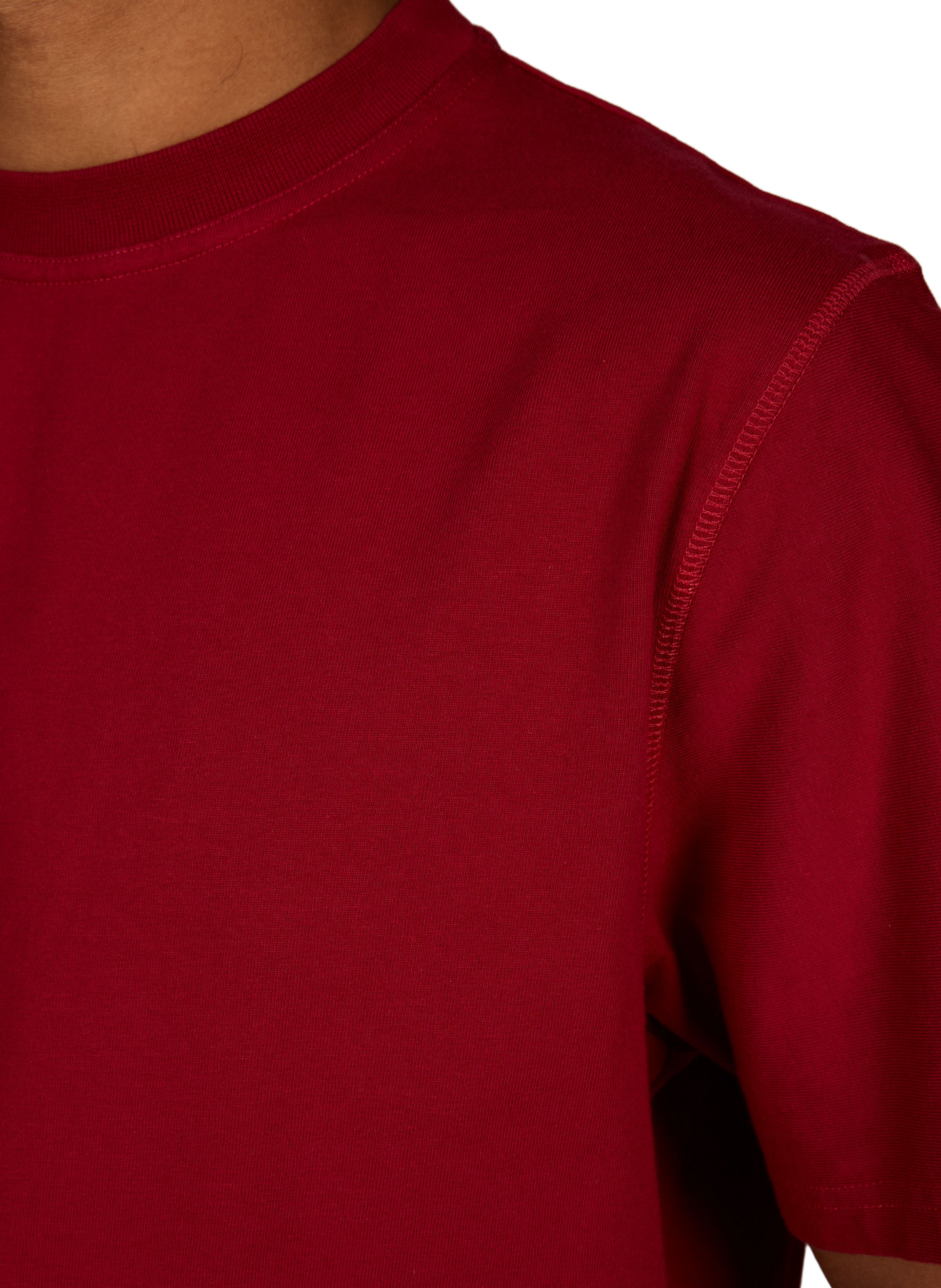 Round neck straight fit cotton T-shirt with screen printing ARTE ANTWERP Red