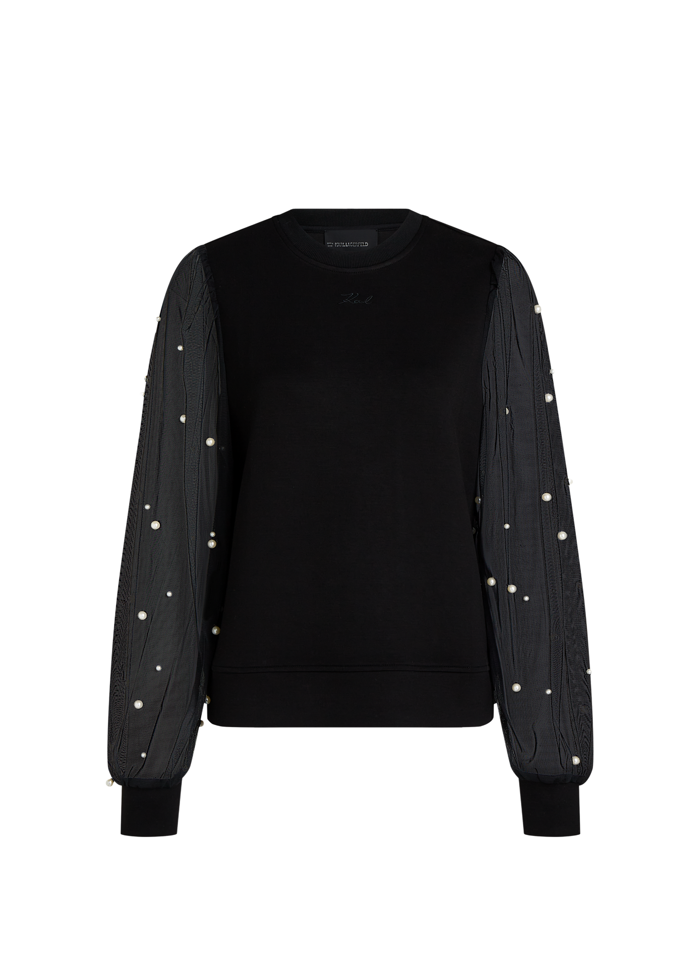 Rundhalsausschnitt-Sweatshirt KARL LAGERFELD Schwarz