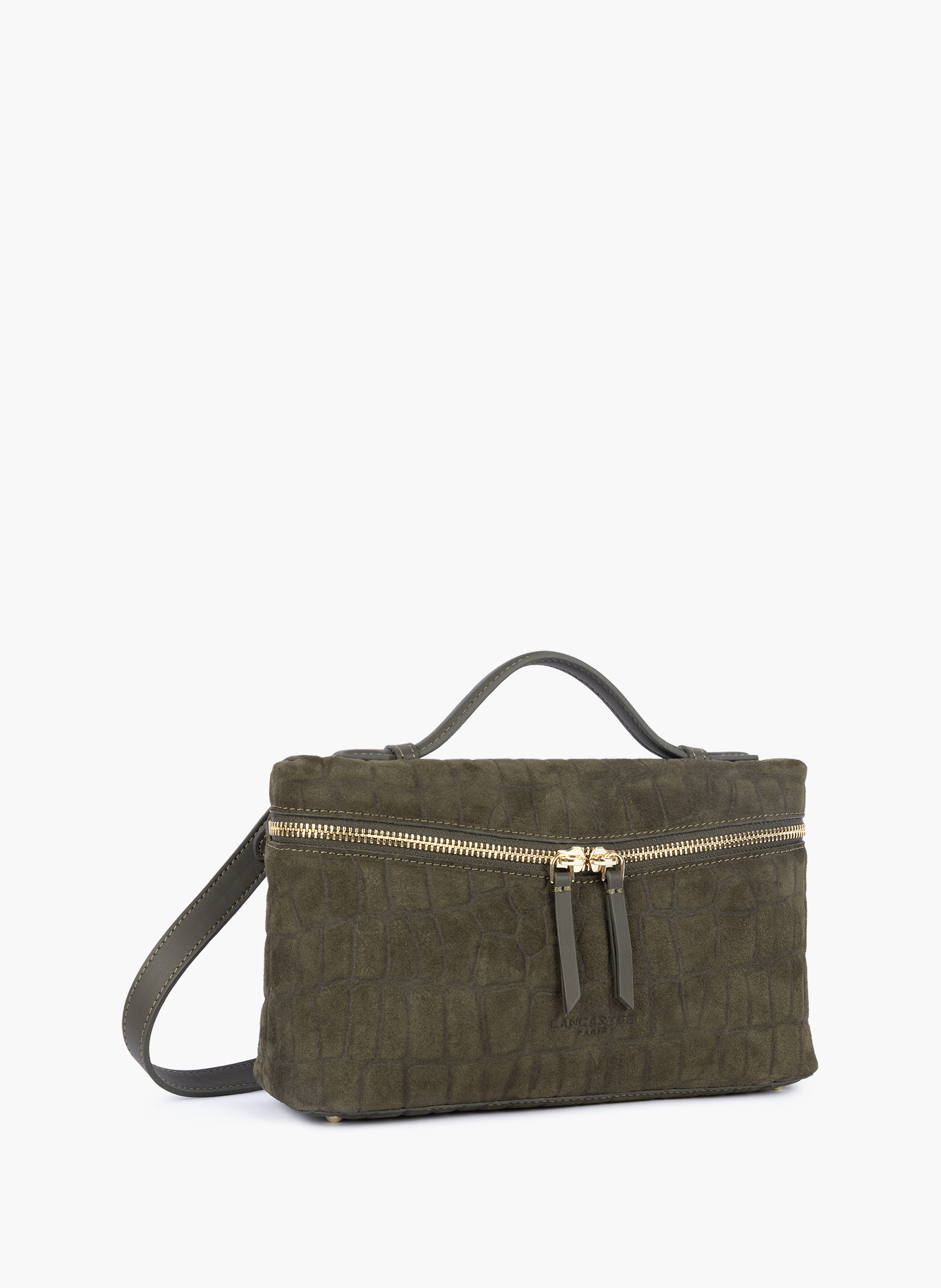 Sac boite - suède exo | Kaki LANCASTER Femme