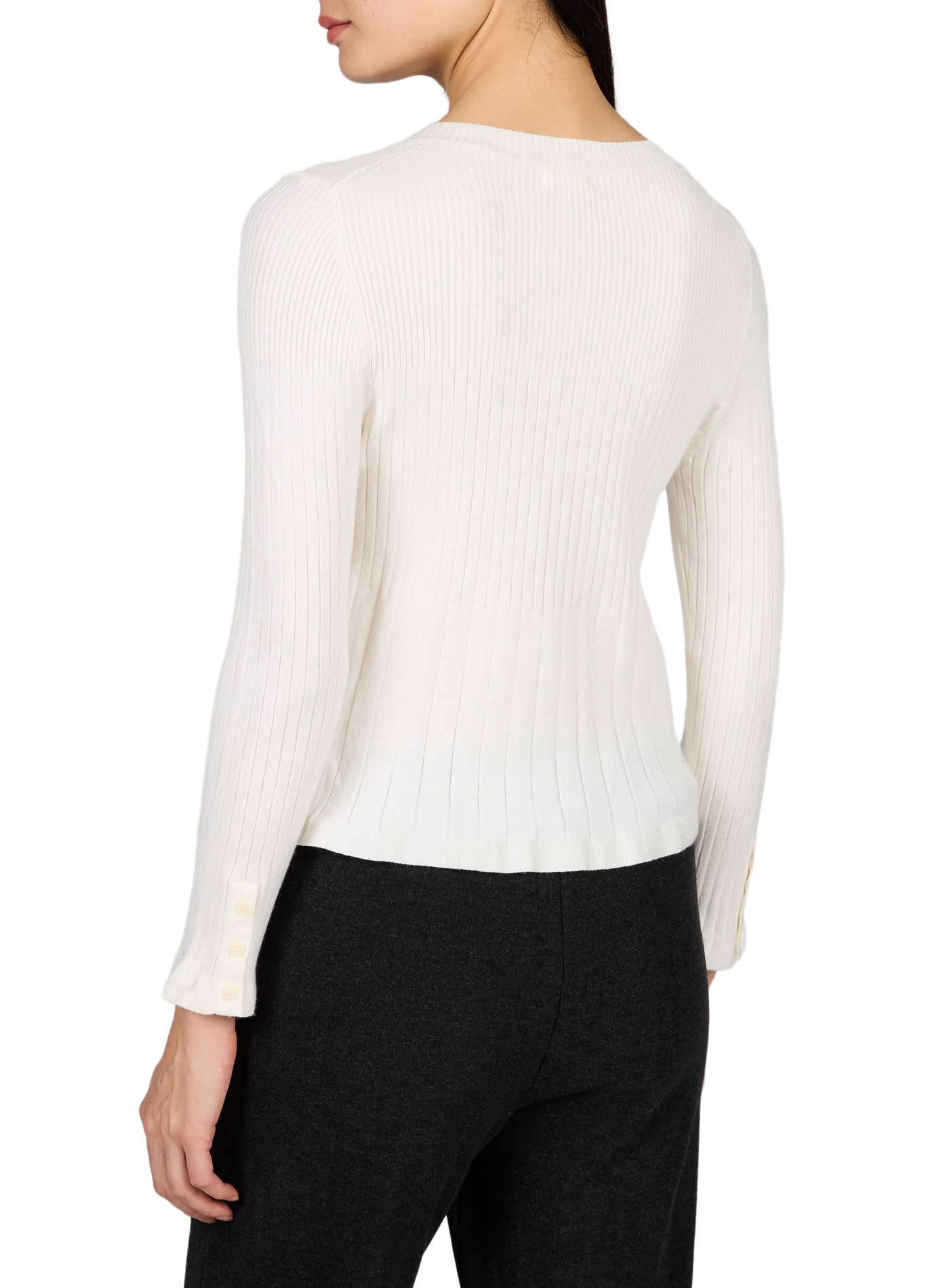 Fitted ETERNA cardigan MUS & BOMBON White