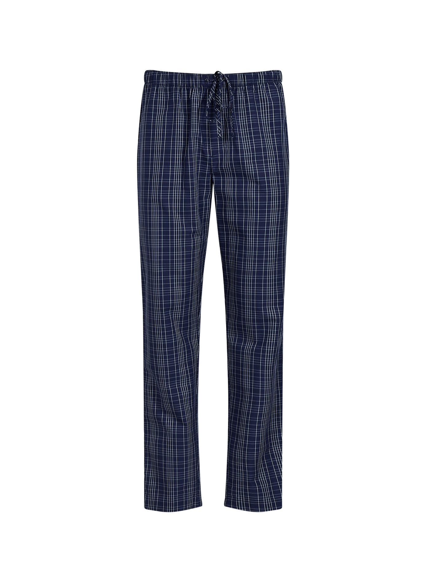 Pantalon de pyjama droit en coton HANRO Bleu