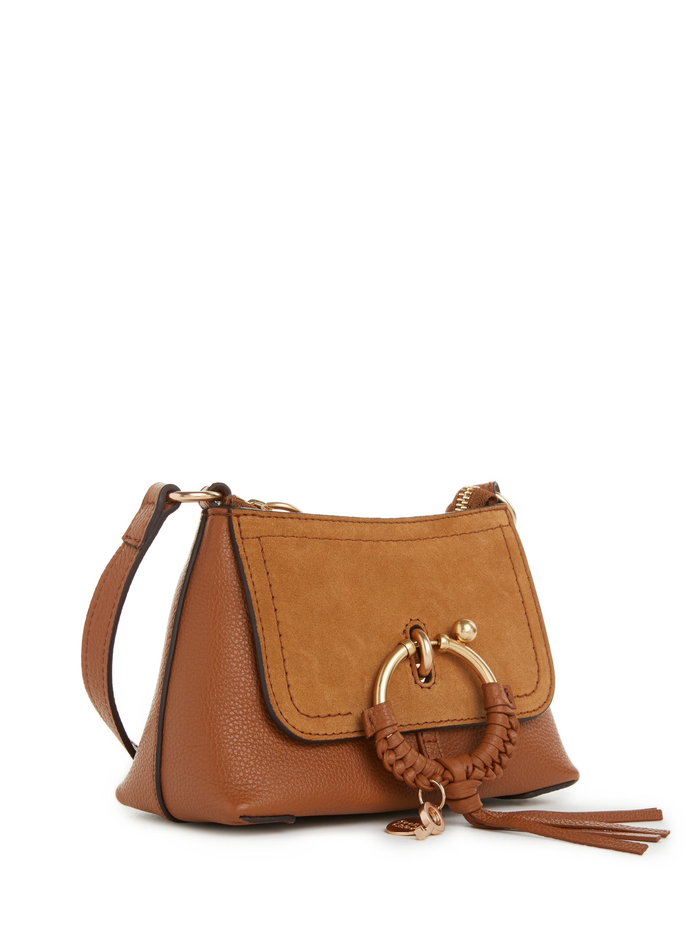 Mini sac bandoulière Joan en cuir bi-matière