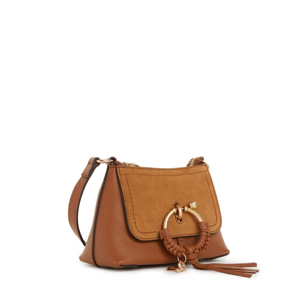 Mini sac bandoulière Joan en cuir bi-matière