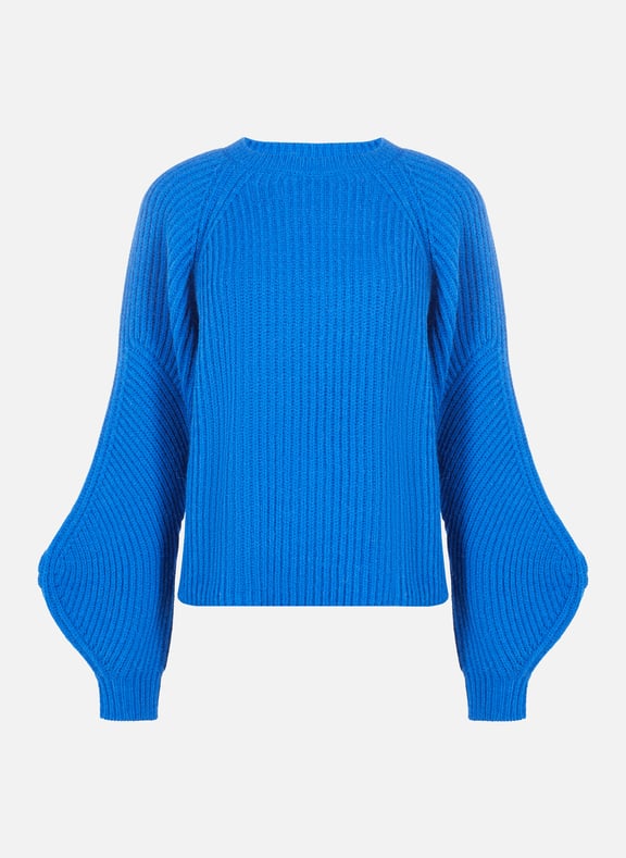 Pull en grosse maille Bleu by SAISON 1865 SAISON 1865 Pull en grosse maille Bleu