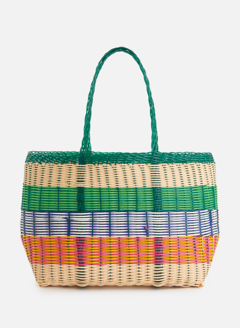حقيبة سلة مخططة متعددة الألوان من ليون آند هاربر 