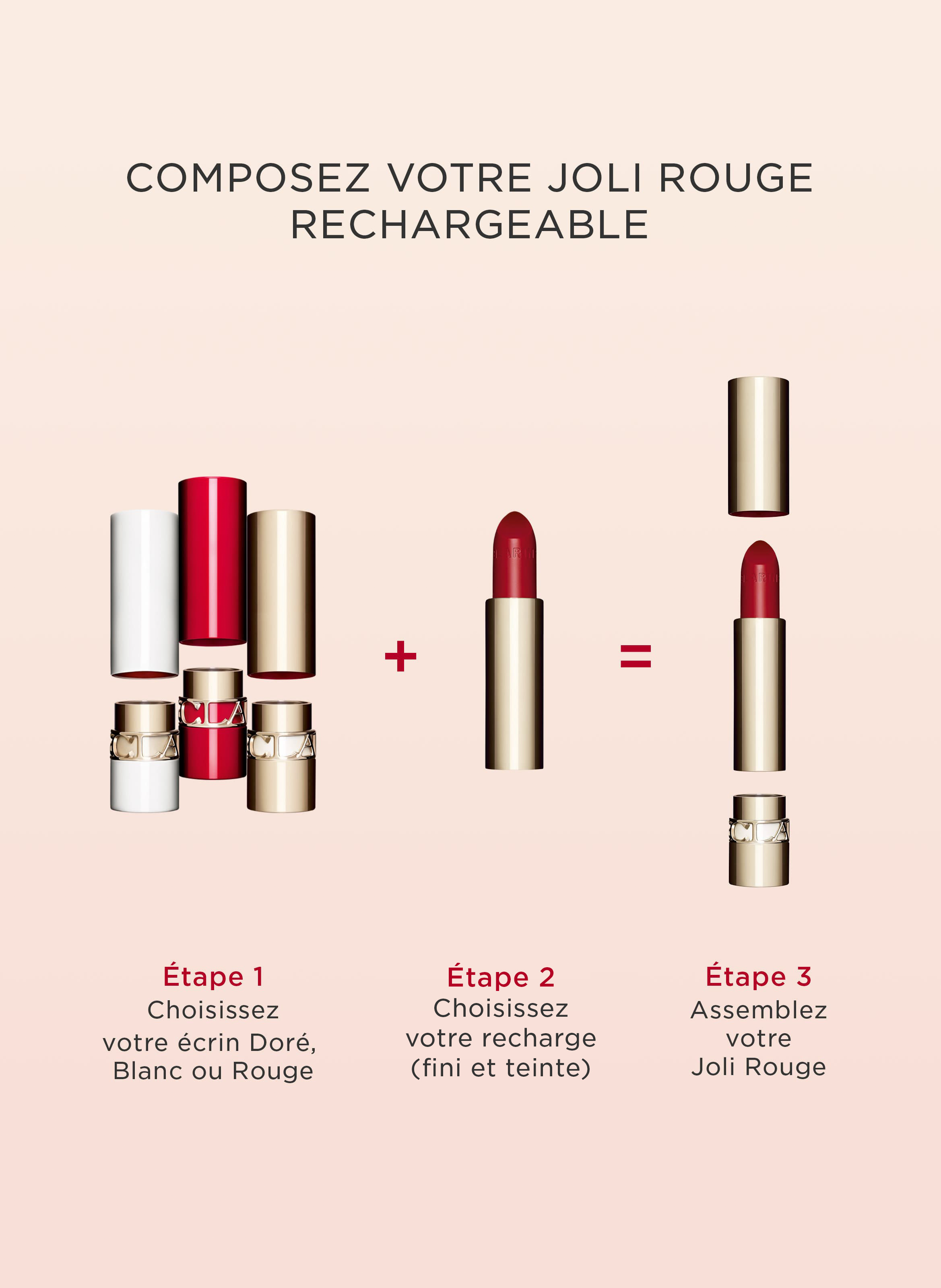 Joli Rouge - Rouge à lèvres rechargeable 732 grenadine