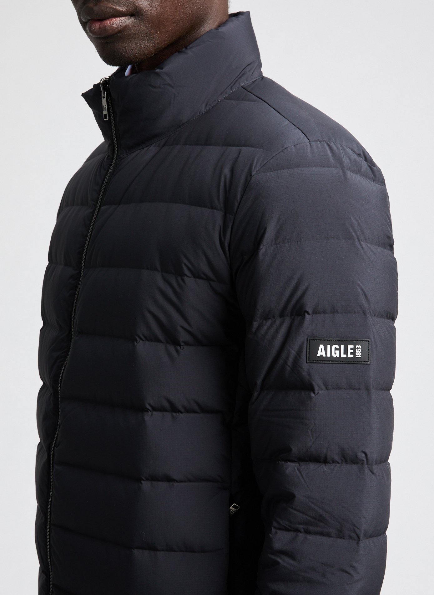 Doudoune matelassée col montant AIGLE Noir