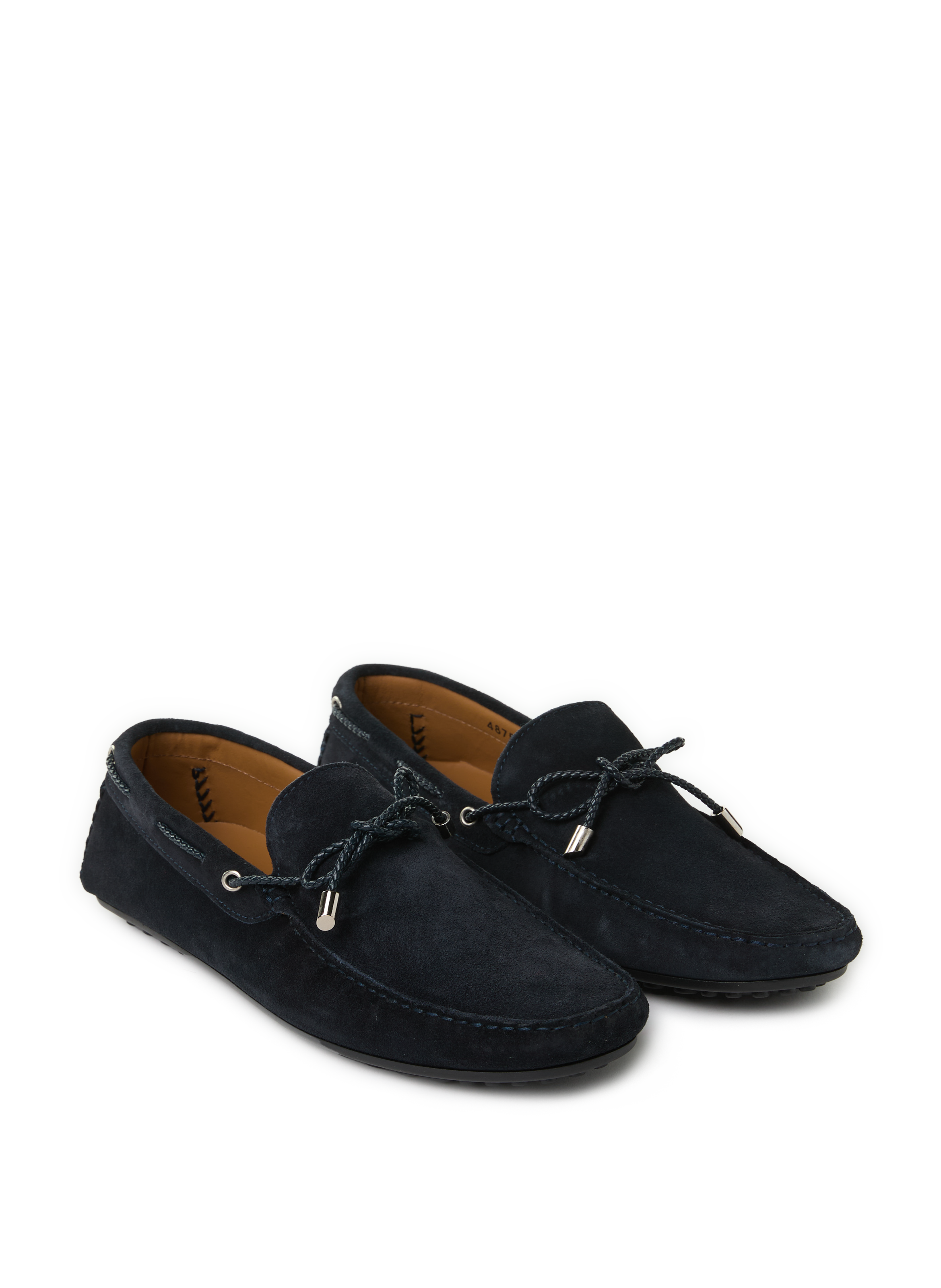 Suede leather tassel loafers SAISON 1865 Blue