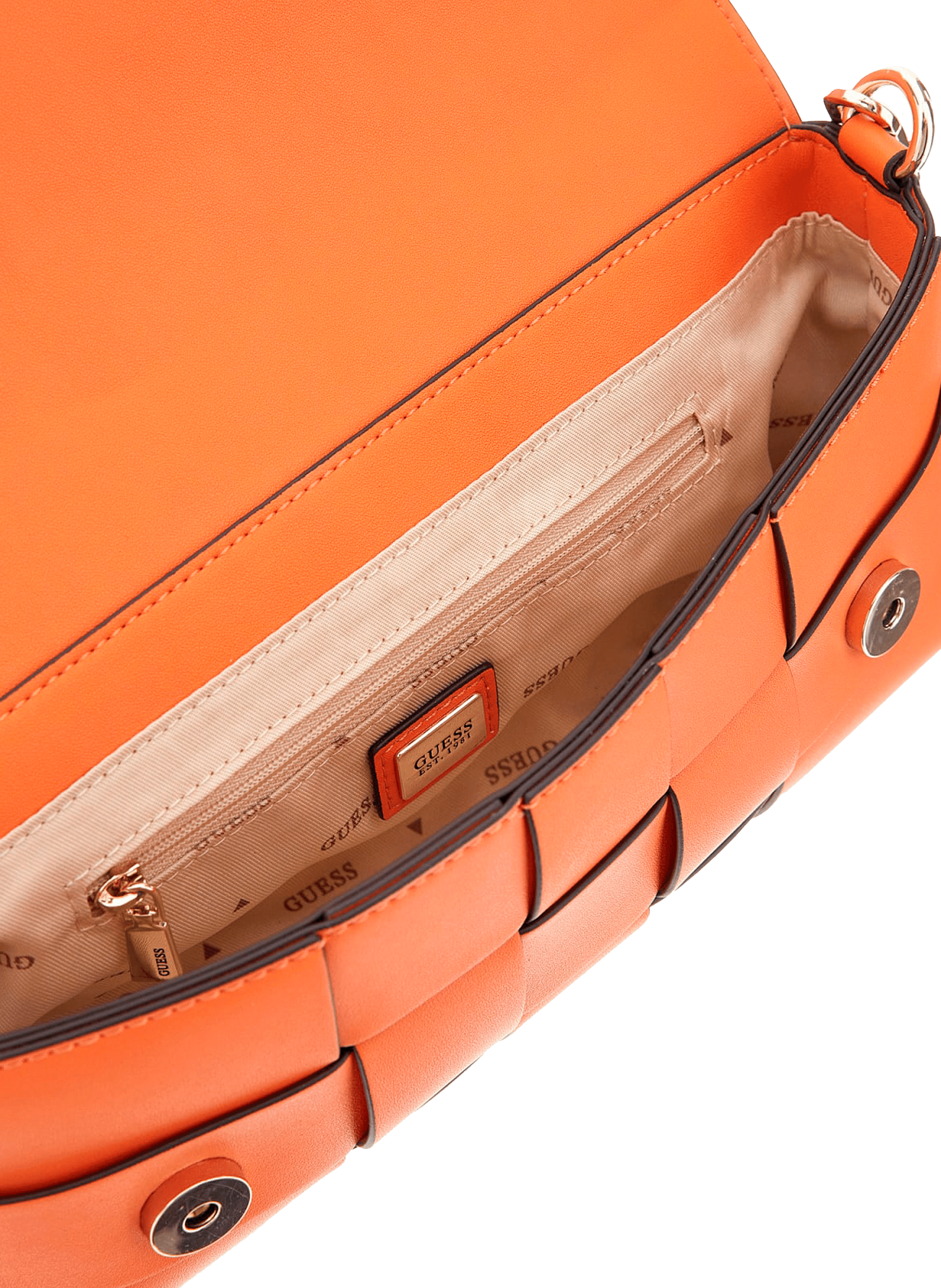 Sac à main Maylee tressé GUESS Orange