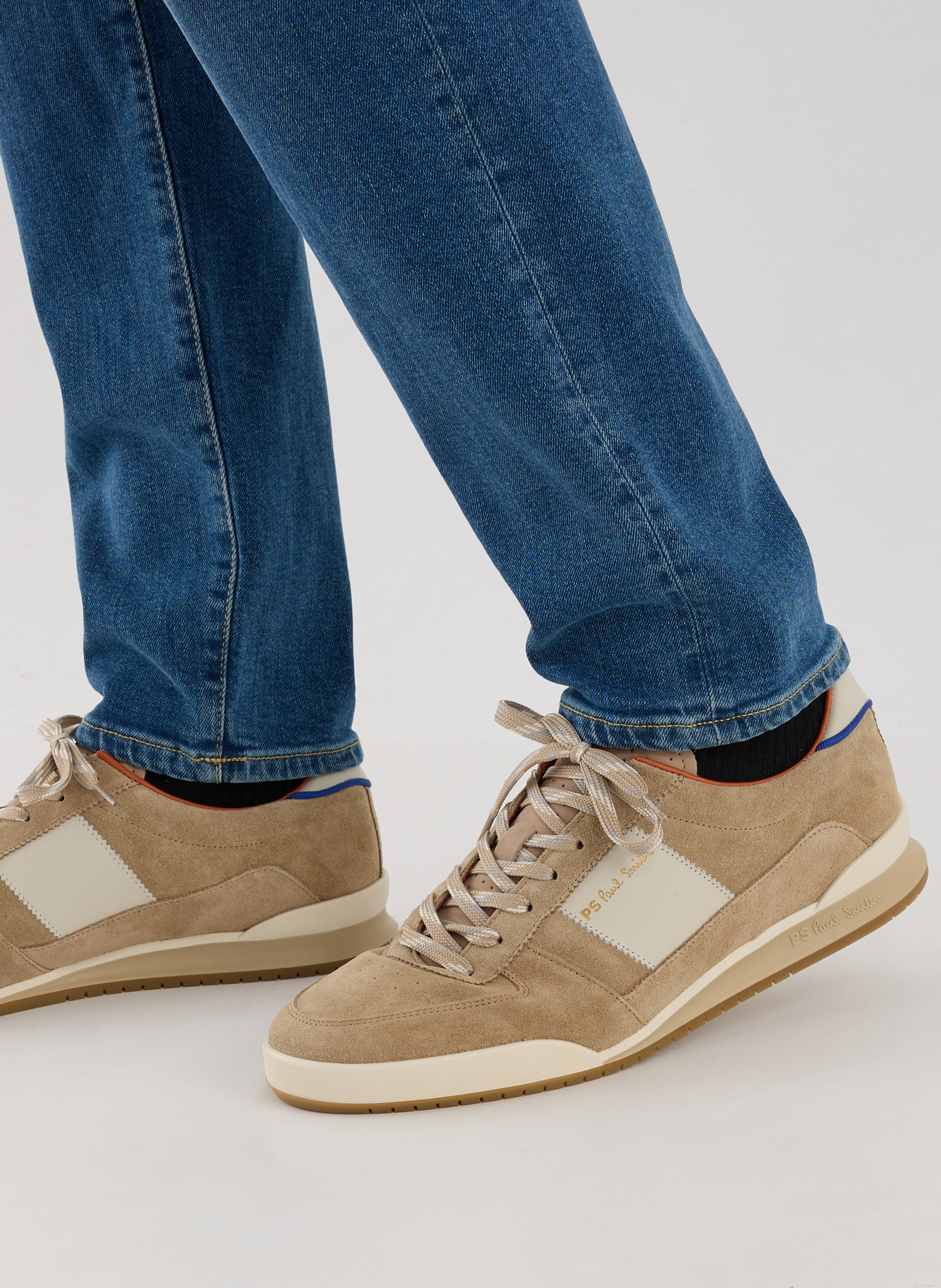 Suede leather sneakers PAUL SMITH Beige