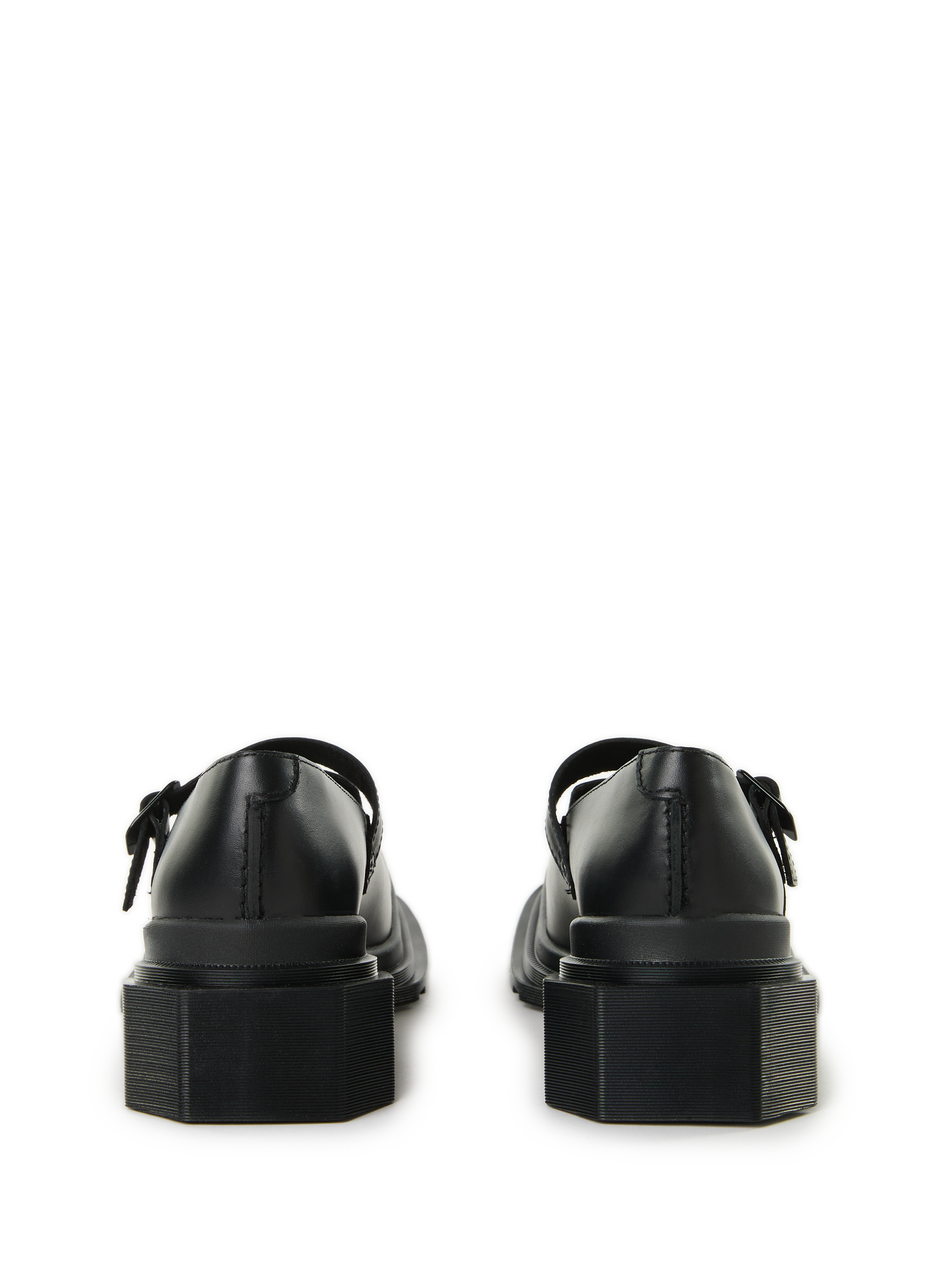 Plain leather moccasins DR. MARTENS Black