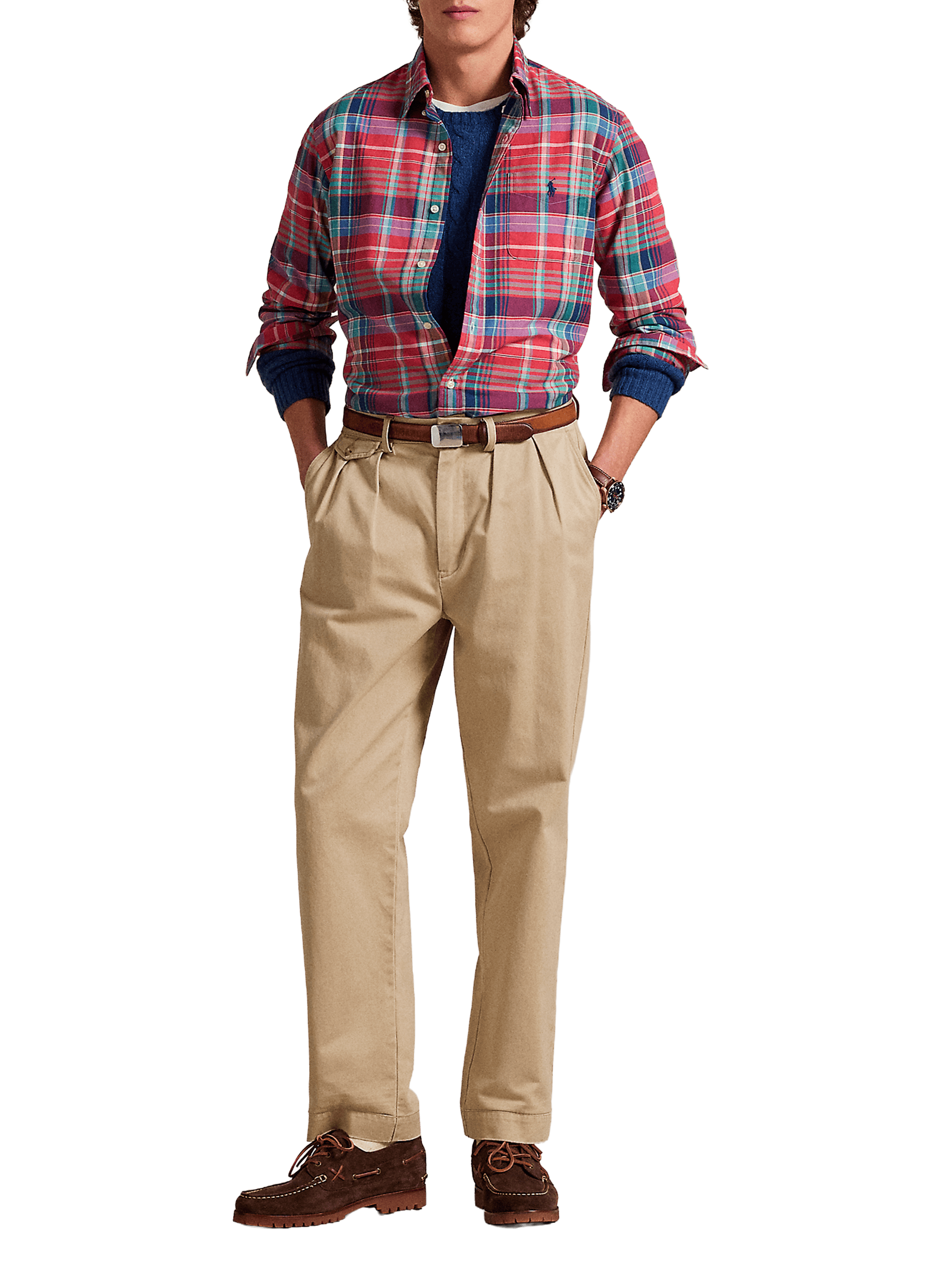 Chemise à carreaux en coton POLO RALPH LAUREN Multicolore