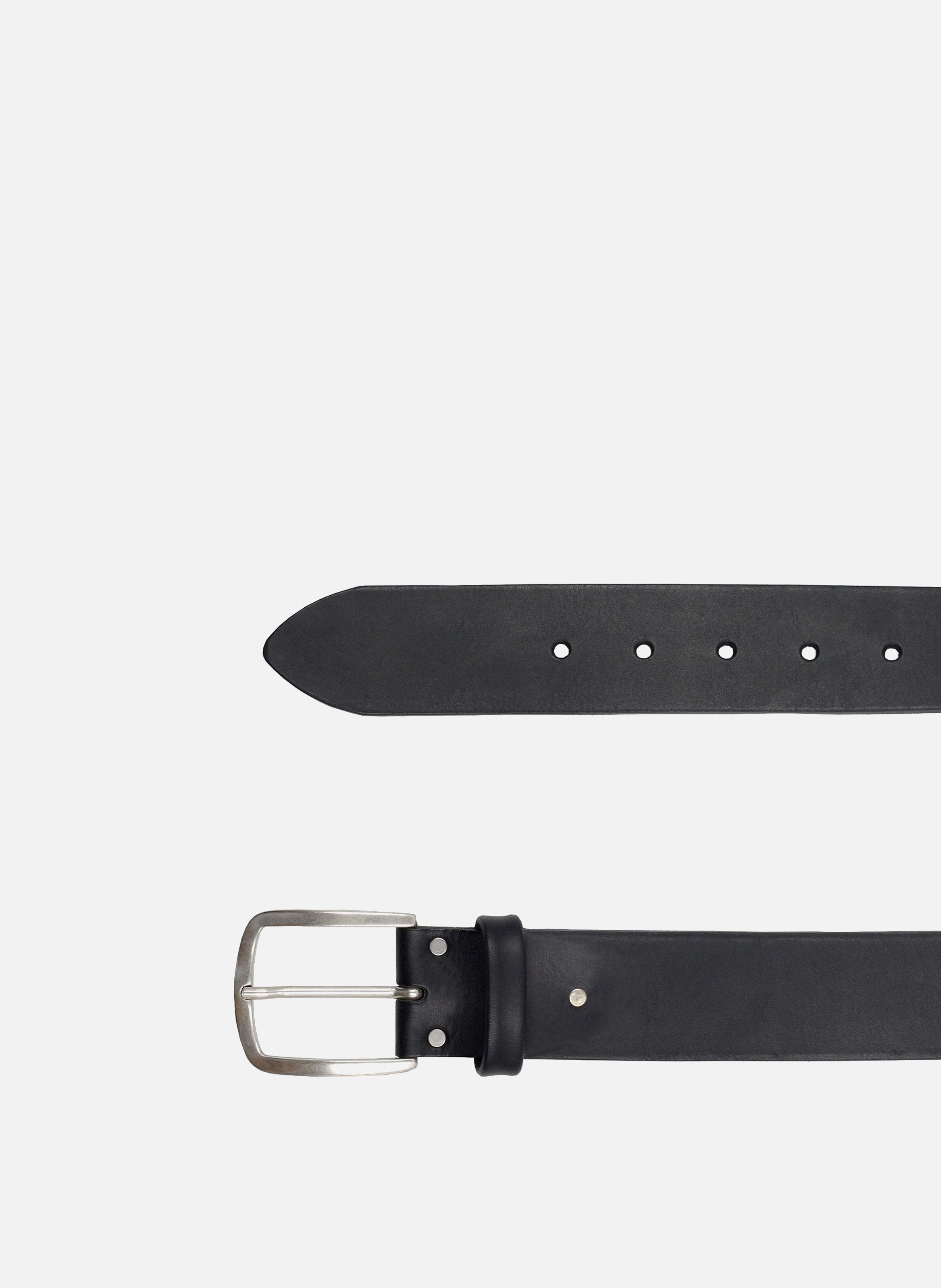 Ceinture paris cuir lisse JULES & JENN Noir