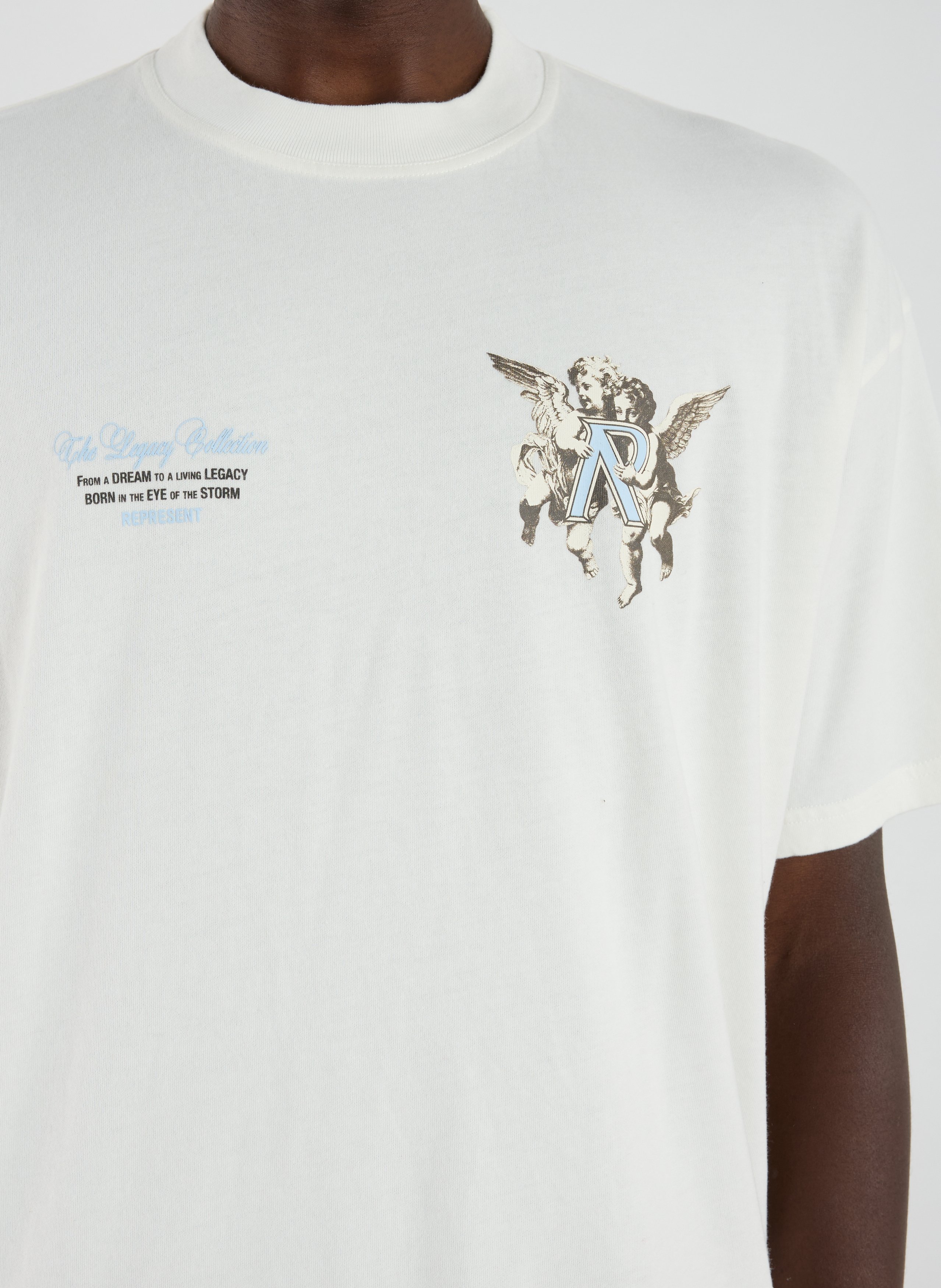 Printed cotton T-shirt REPRESENT White