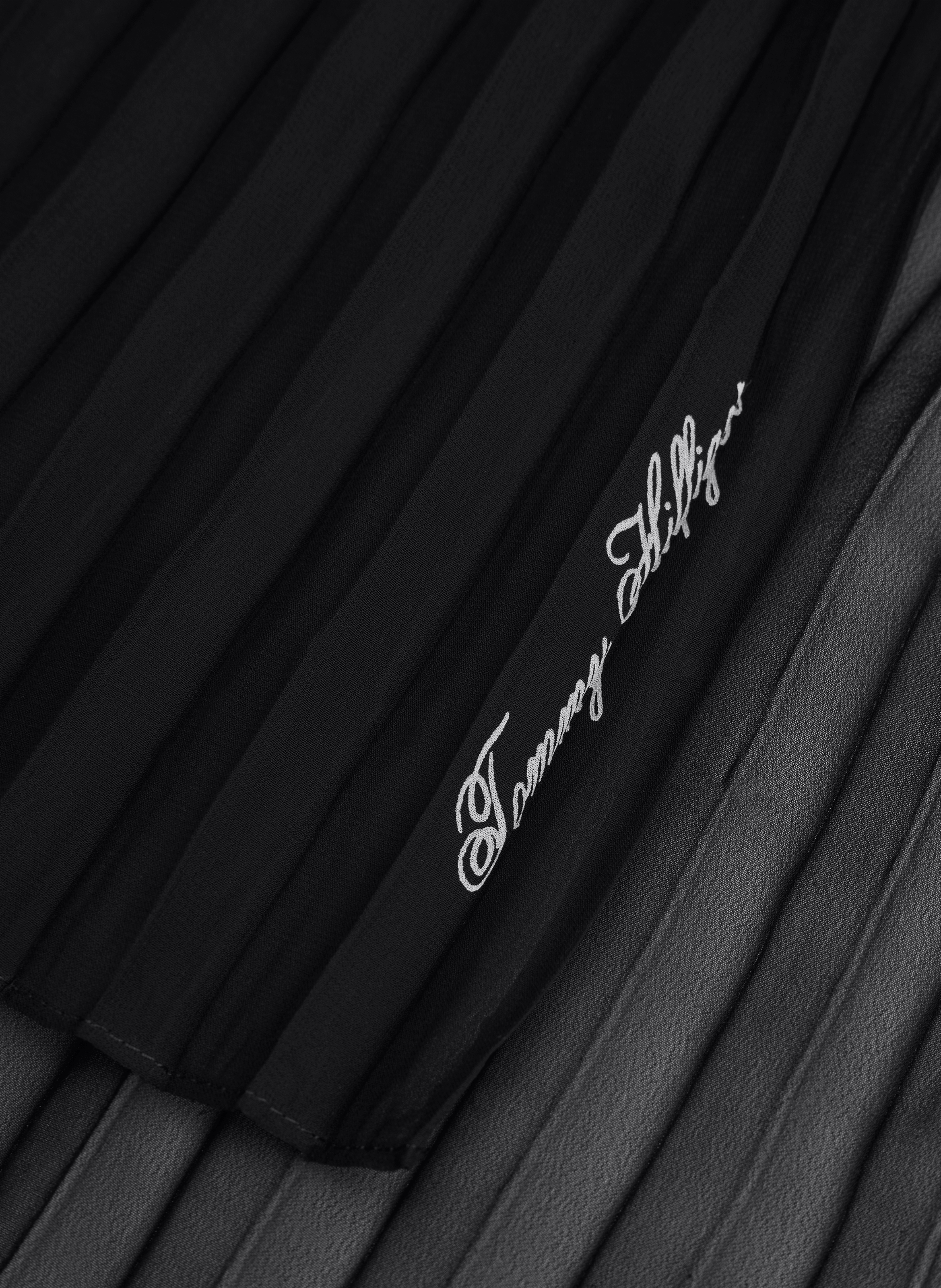 Echarpe à rayures  TOMMY HILFIGER Noir