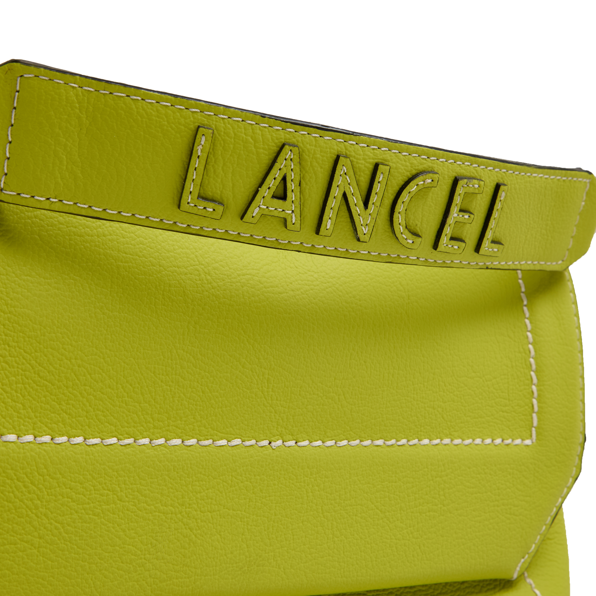 Sac rabat m ninon soft de lancel en cuir LANCEL Vert