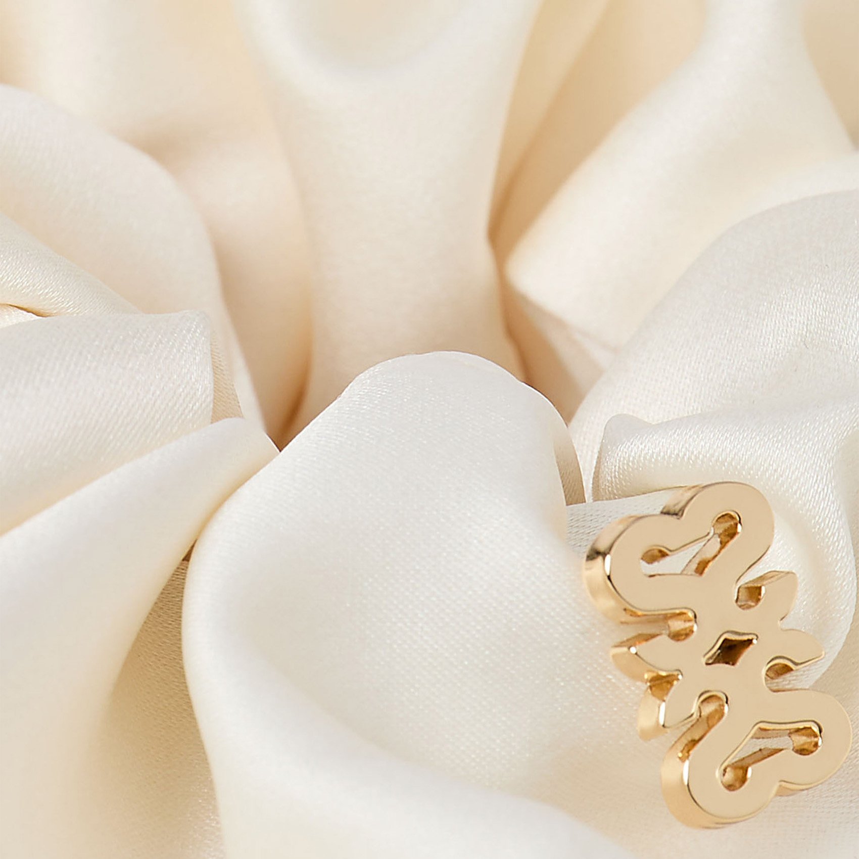 Chouchou satiné SANDRO Beige